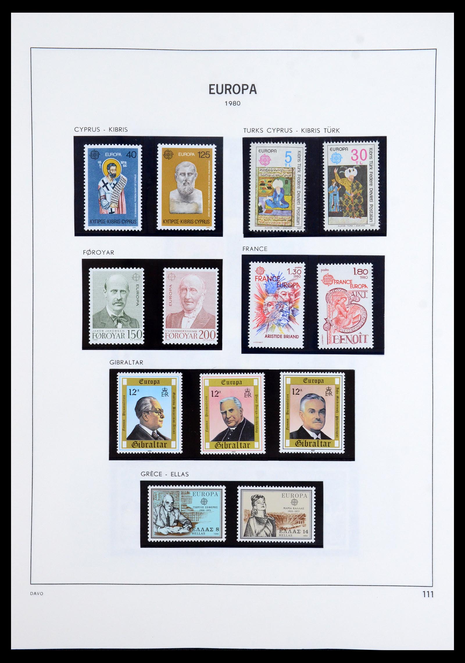 35842 056 - Postzegelverzameling 35842 Europa CEPT 1970-2005.