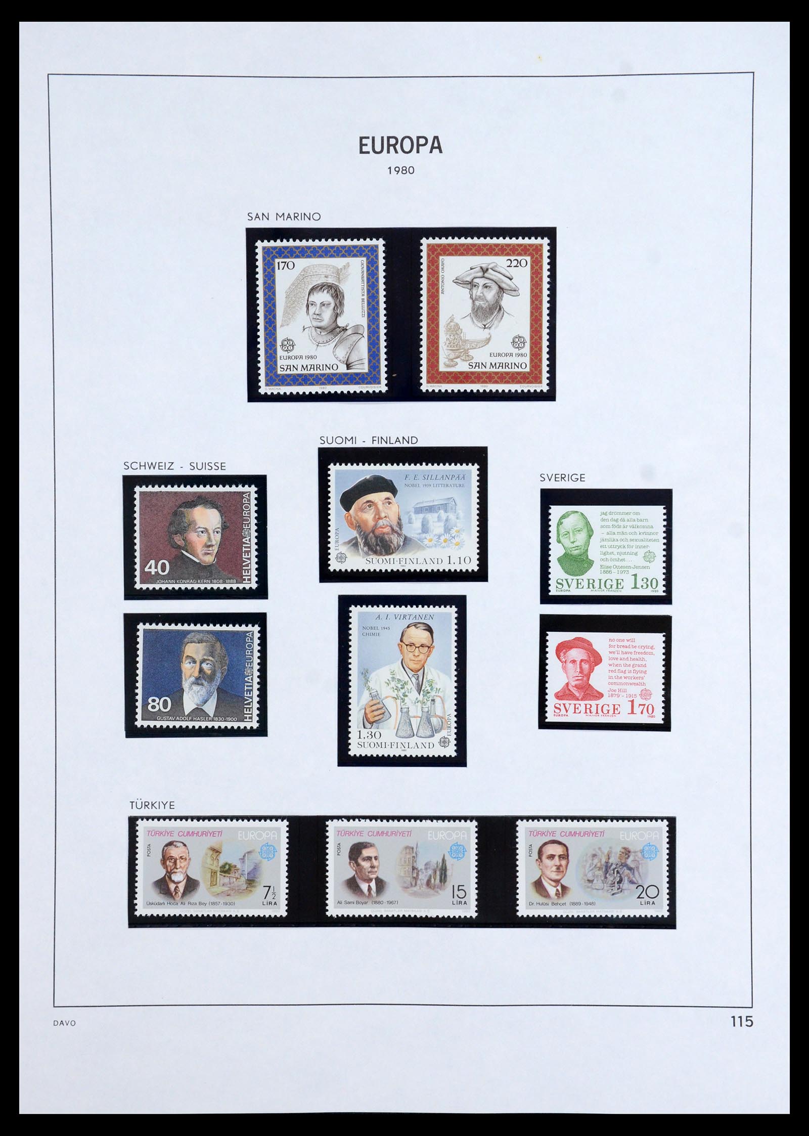 35842 060 - Postzegelverzameling 35842 Europa CEPT 1970-2005.