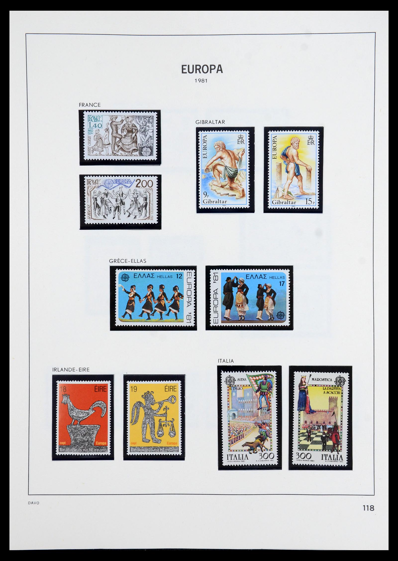 35842 063 - Postzegelverzameling 35842 Europa CEPT 1970-2005.