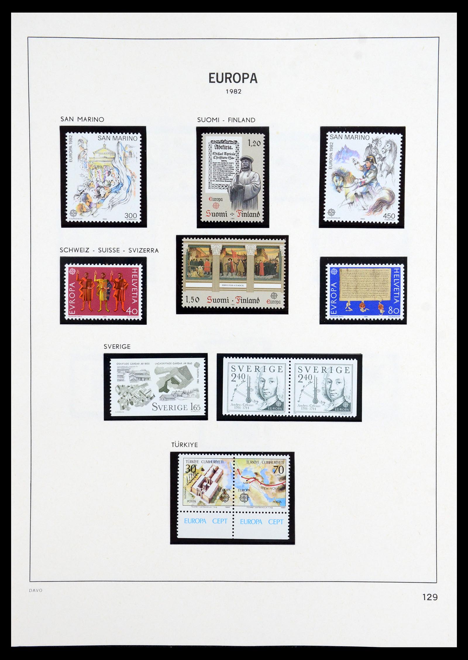35842 074 - Postzegelverzameling 35842 Europa CEPT 1970-2005.