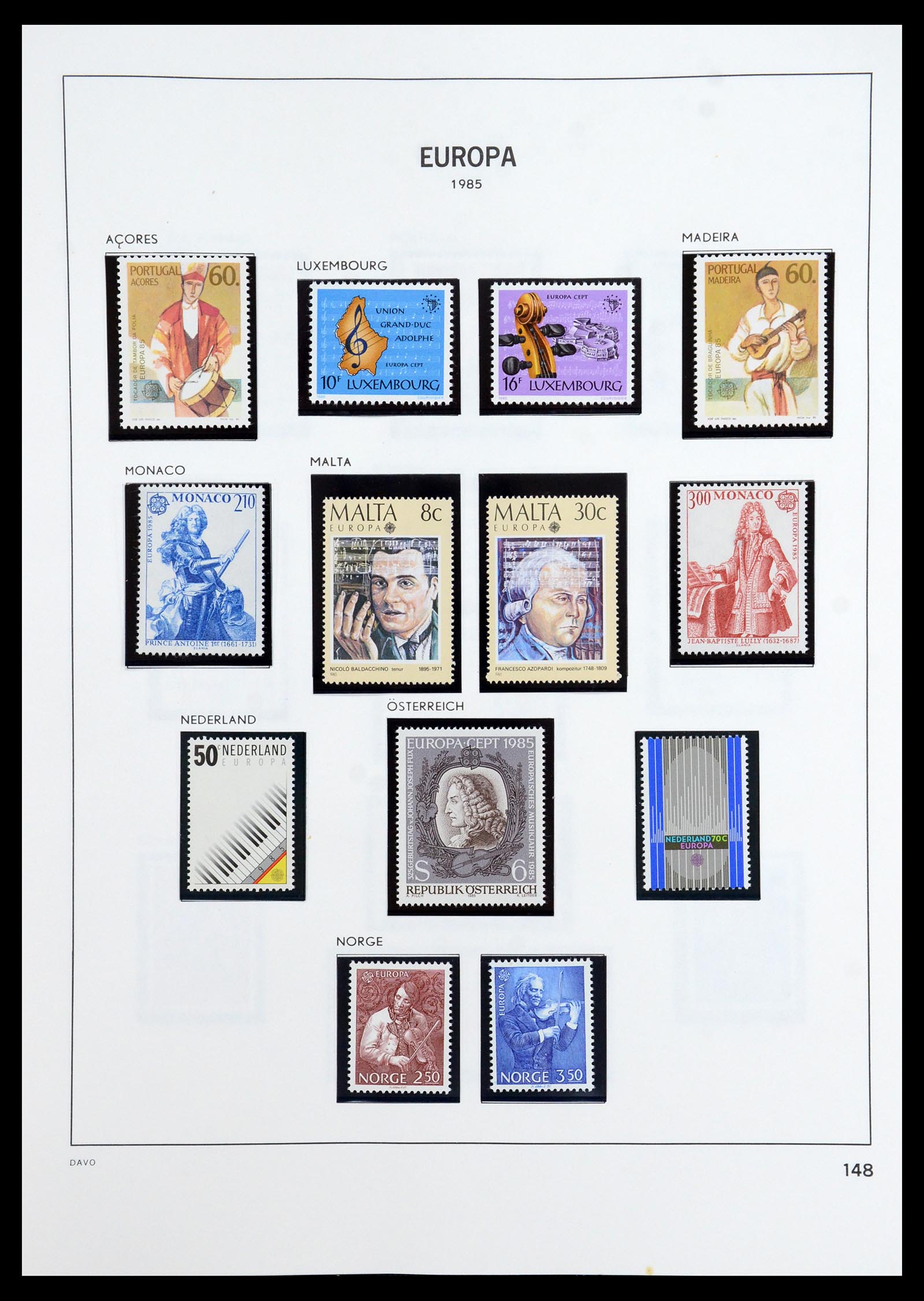 35842 093 - Postzegelverzameling 35842 Europa CEPT 1970-2005.