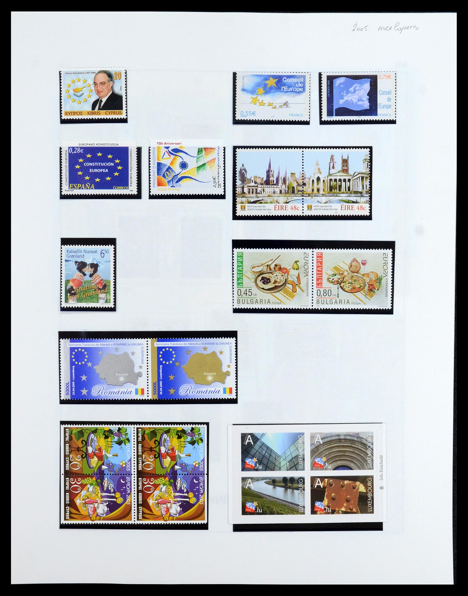 35842 502 - Postzegelverzameling 35842 Europa CEPT 1970-2005.