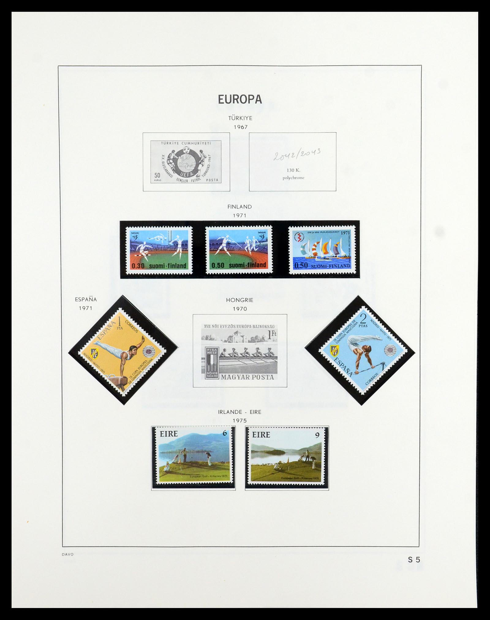 35842 540 - Postzegelverzameling 35842 Europa CEPT 1970-2005.