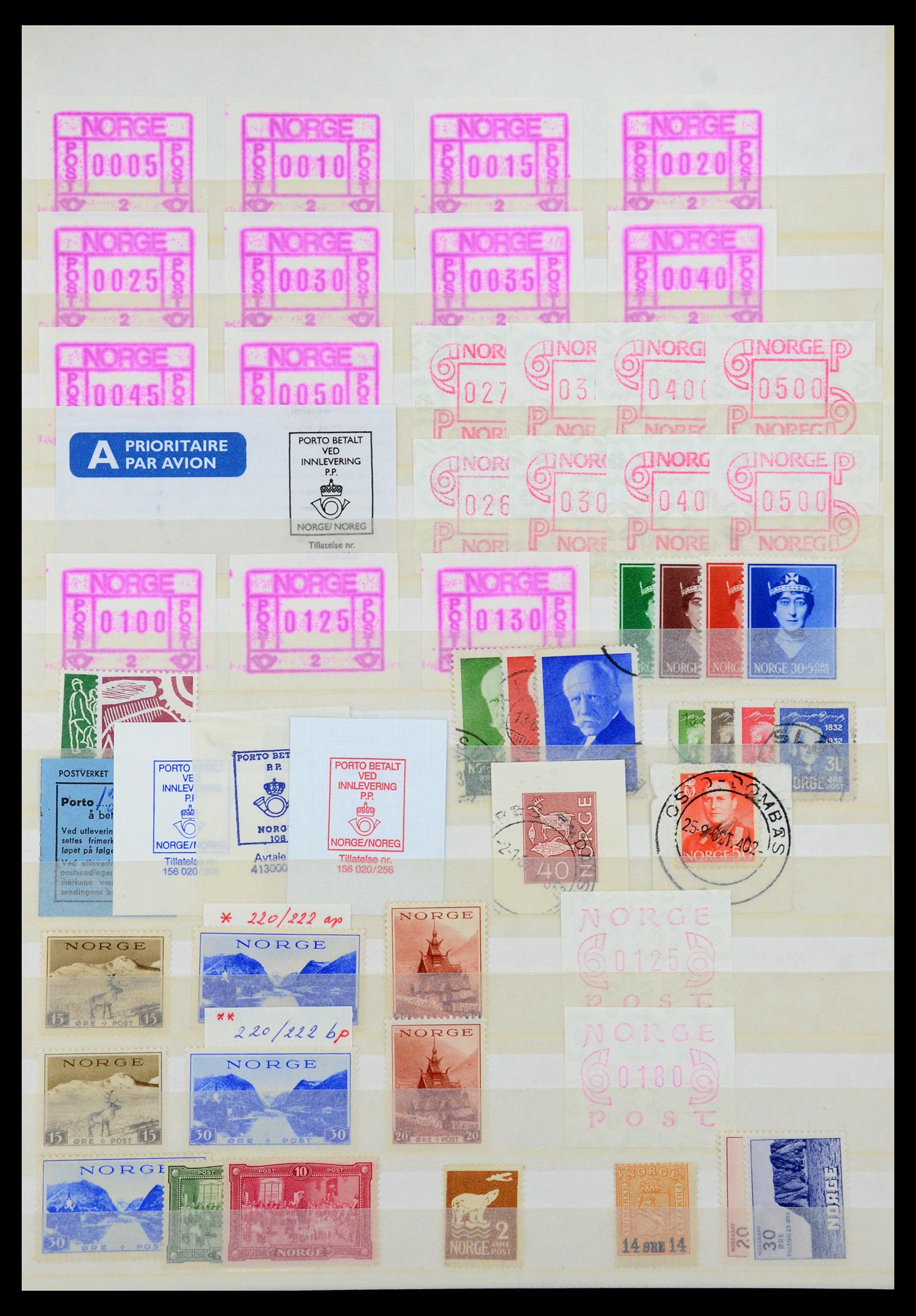 35844 001 - Postzegelverzameling 35844 Noorwegen 1871-2000.