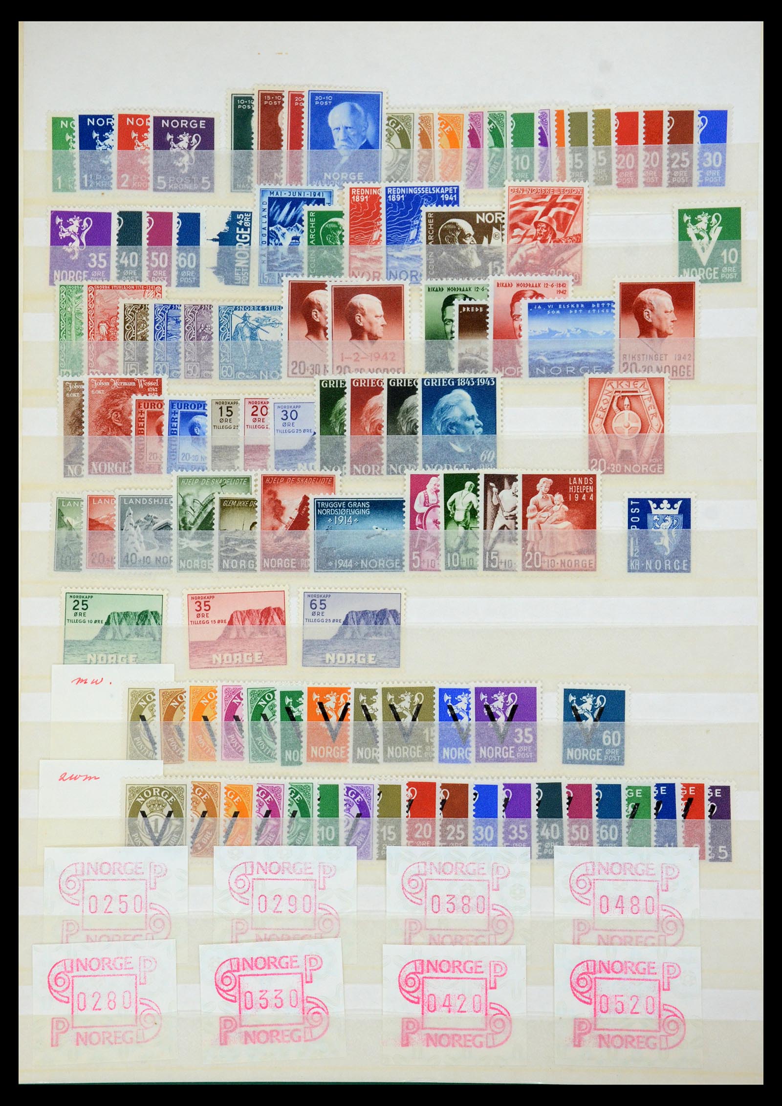 35844 002 - Postzegelverzameling 35844 Noorwegen 1871-2000.