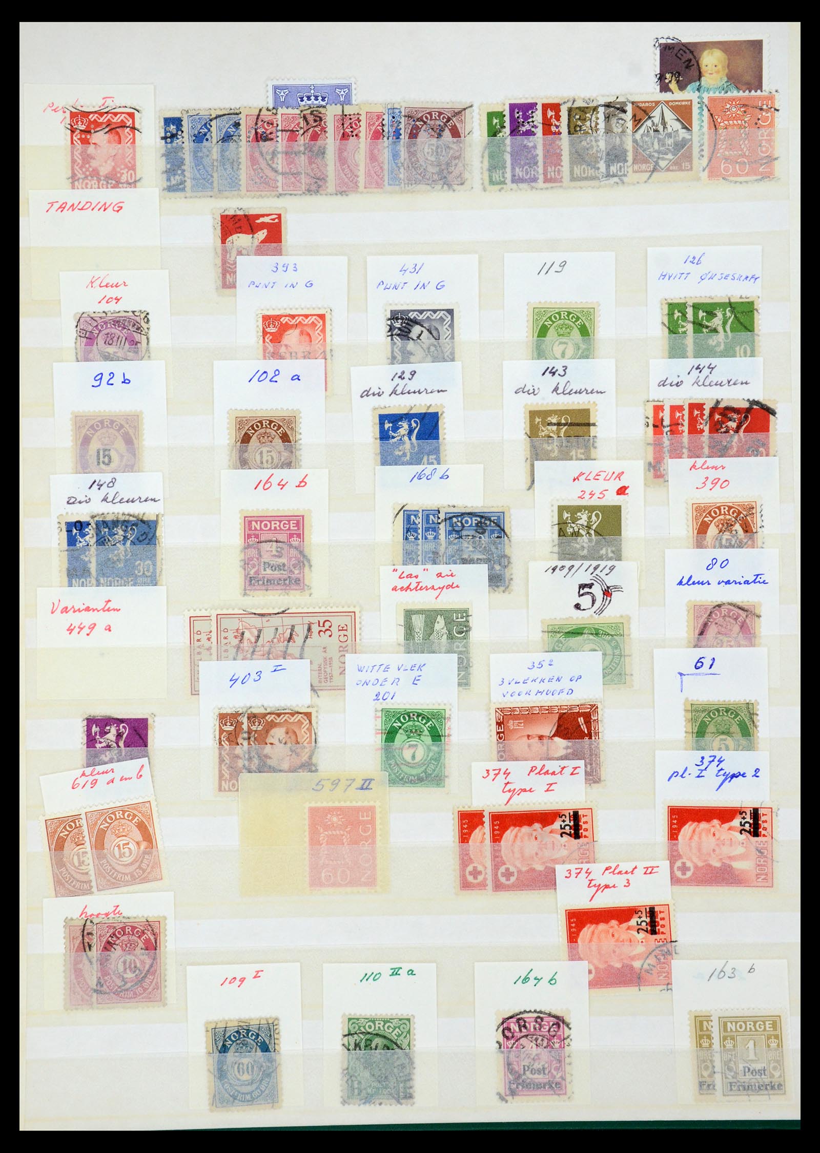 35844 004 - Postzegelverzameling 35844 Noorwegen 1871-2000.