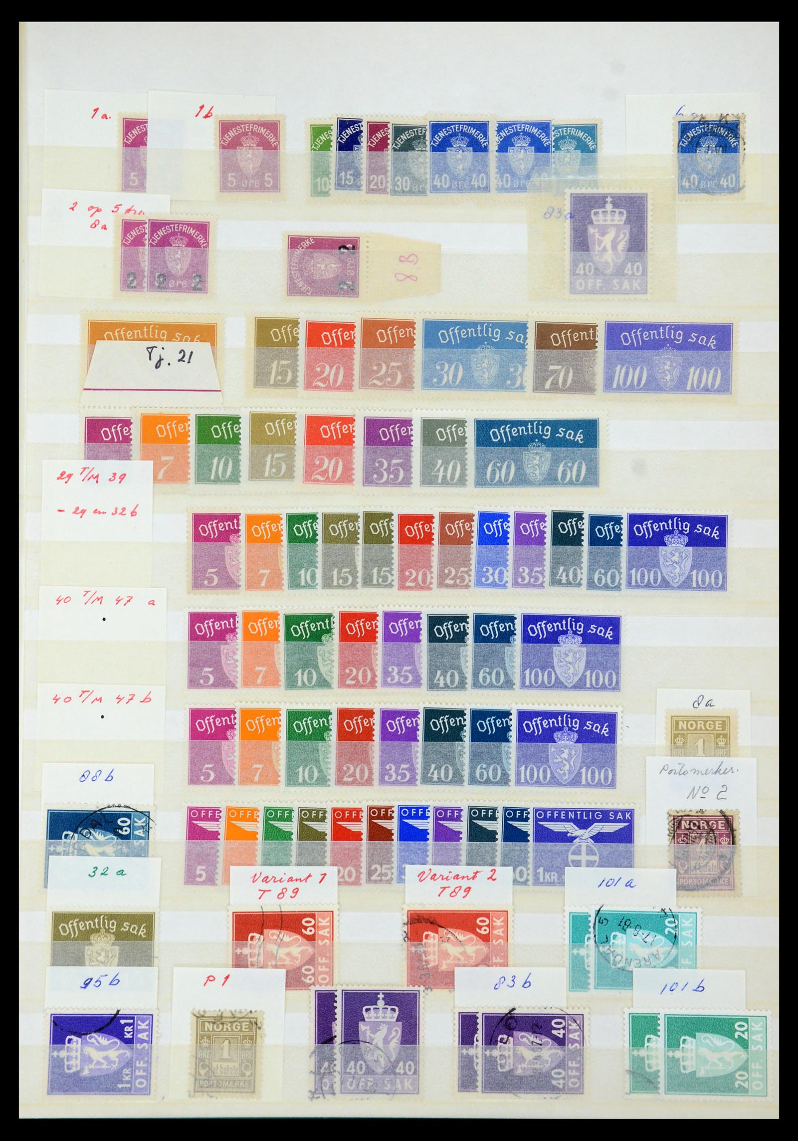 35844 005 - Postzegelverzameling 35844 Noorwegen 1871-2000.