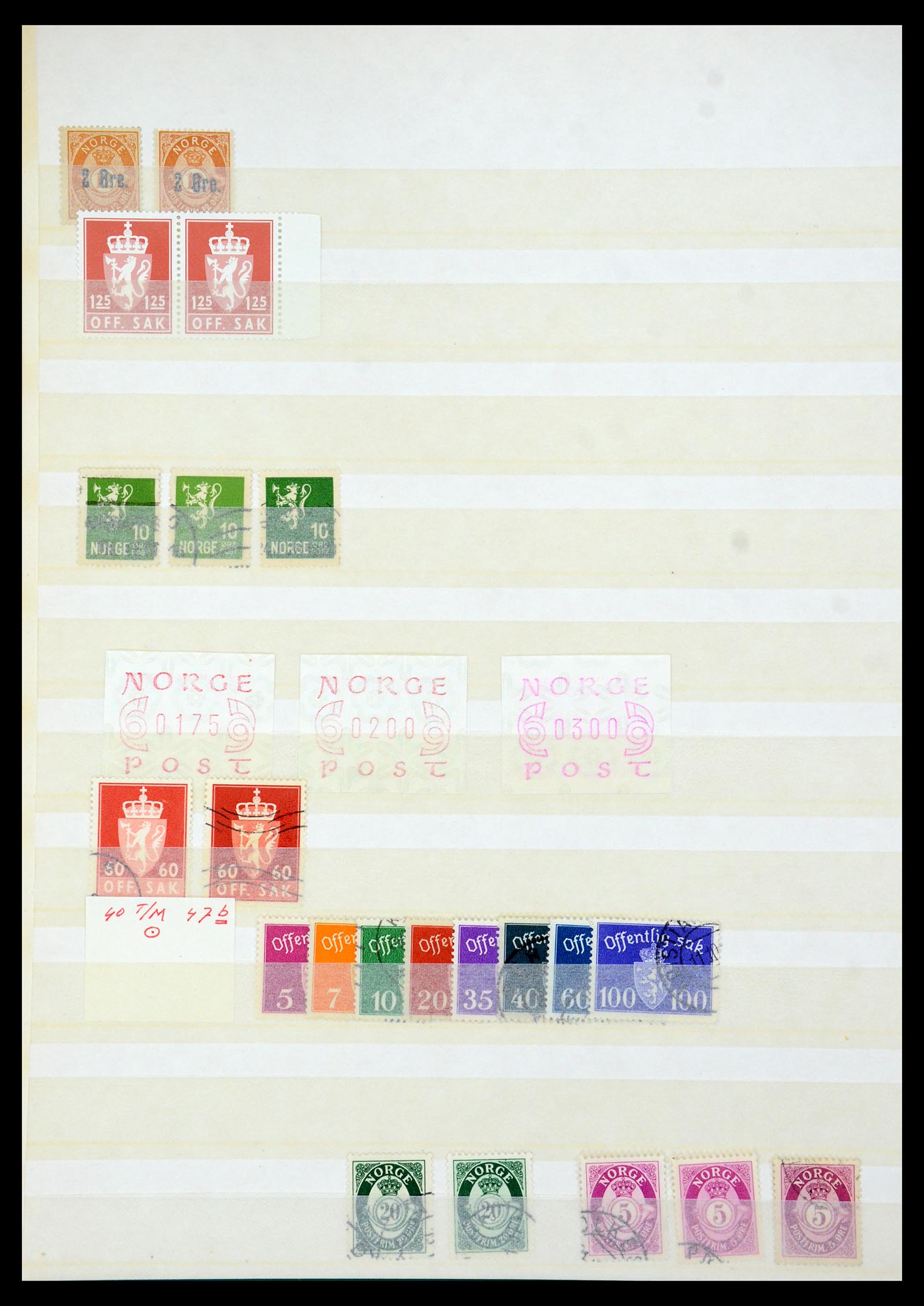 35844 006 - Postzegelverzameling 35844 Noorwegen 1871-2000.