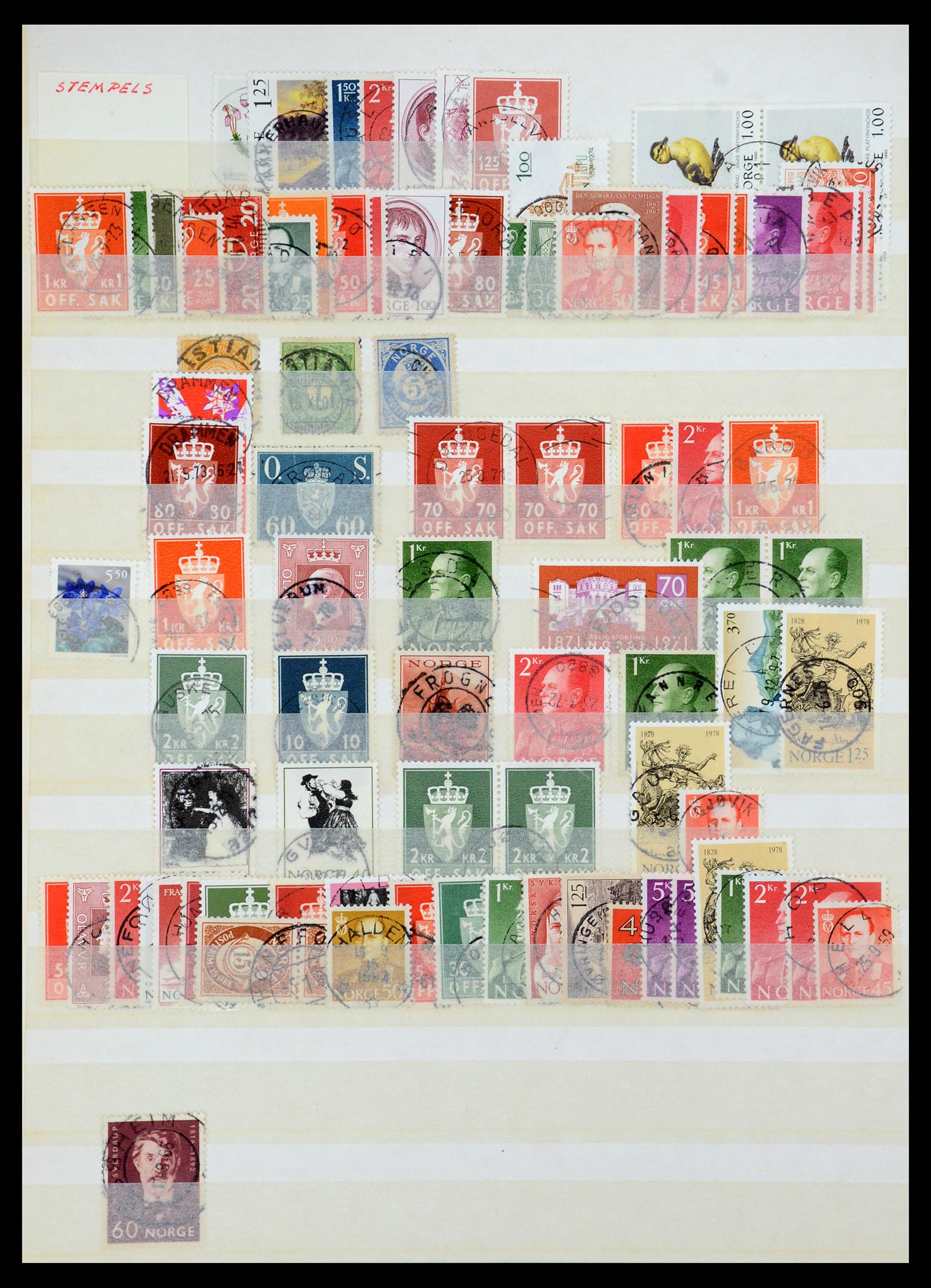 35844 008 - Postzegelverzameling 35844 Noorwegen 1871-2000.