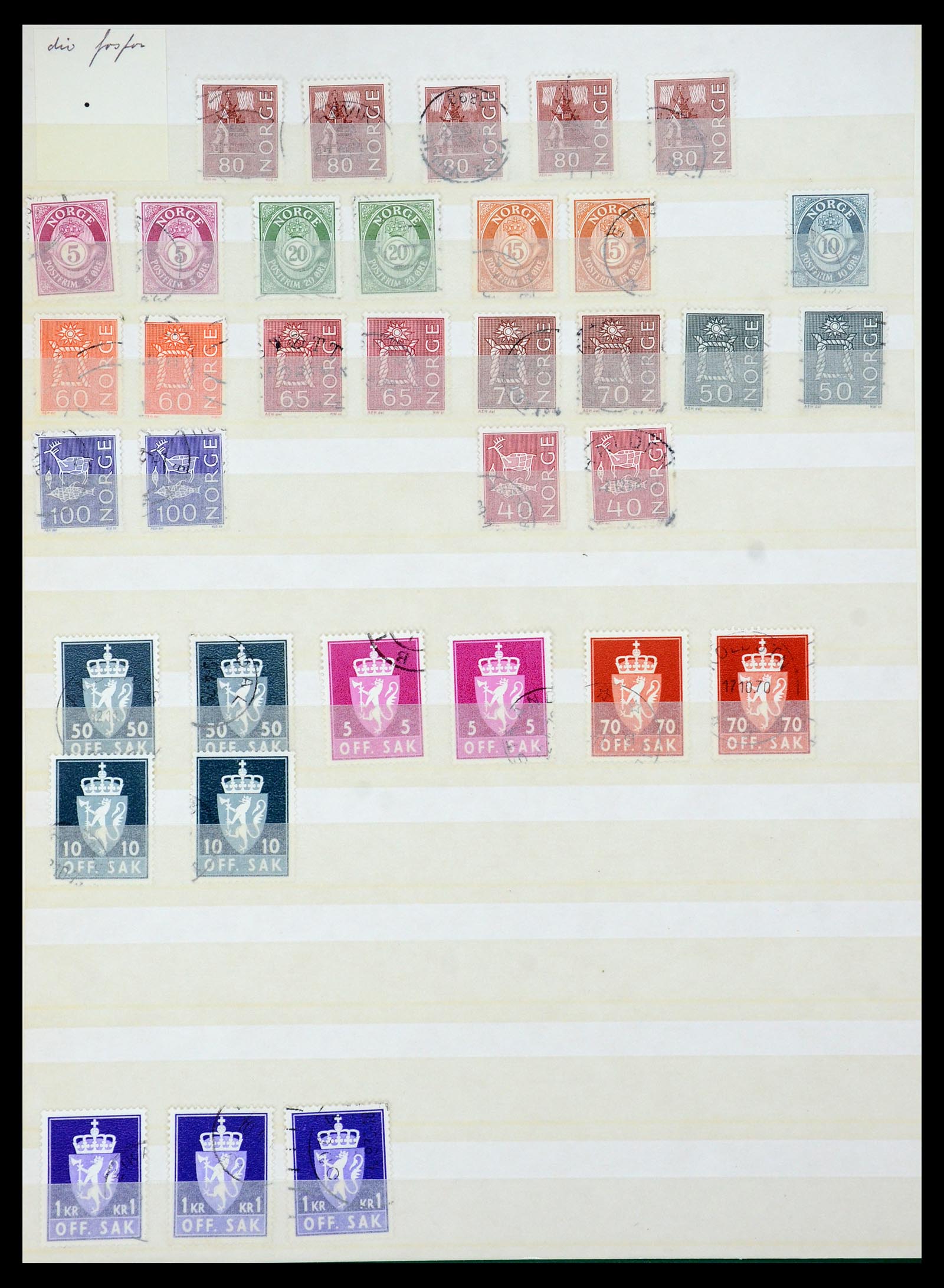 35844 012 - Postzegelverzameling 35844 Noorwegen 1871-2000.
