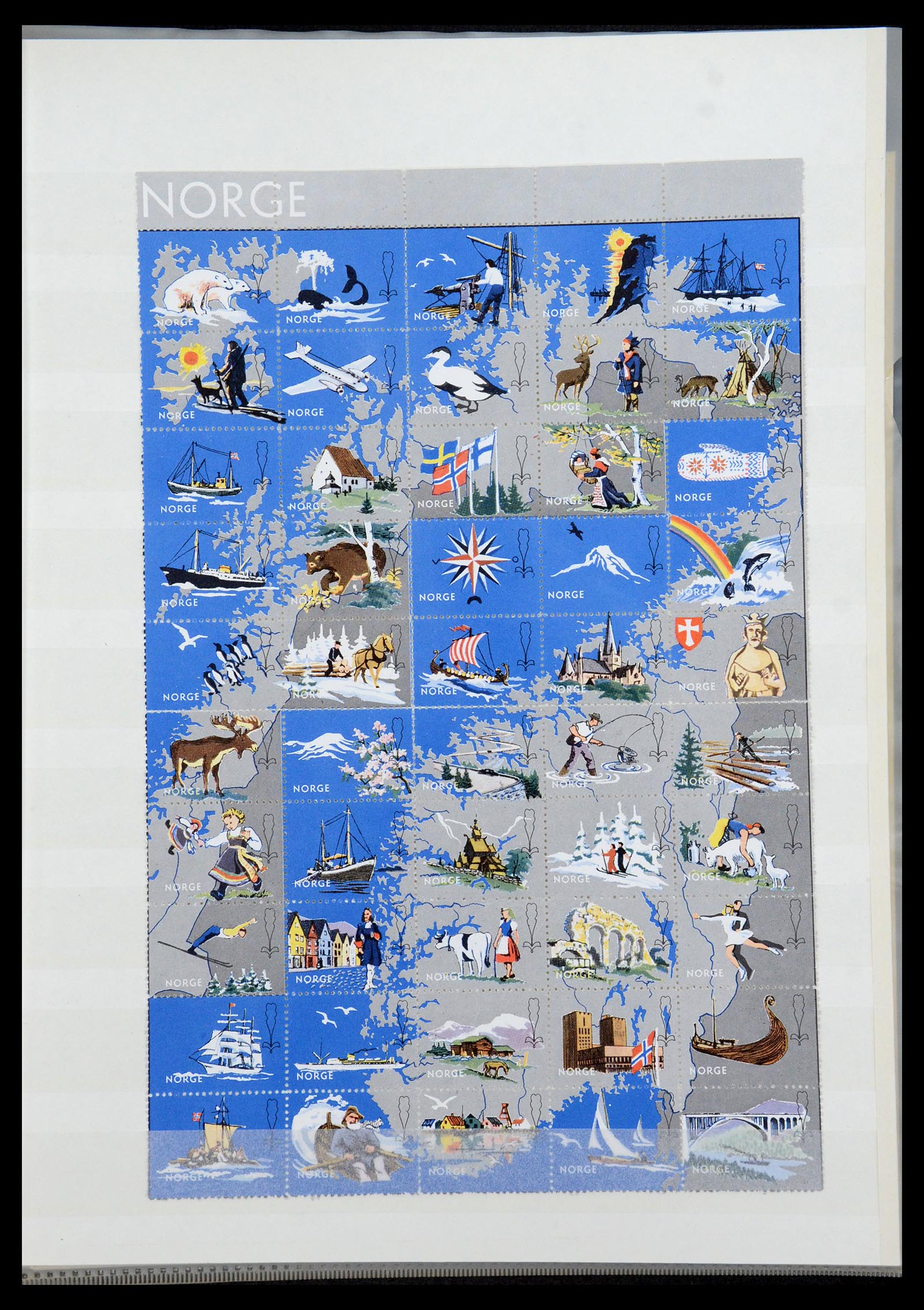 35844 034 - Postzegelverzameling 35844 Noorwegen 1871-2000.