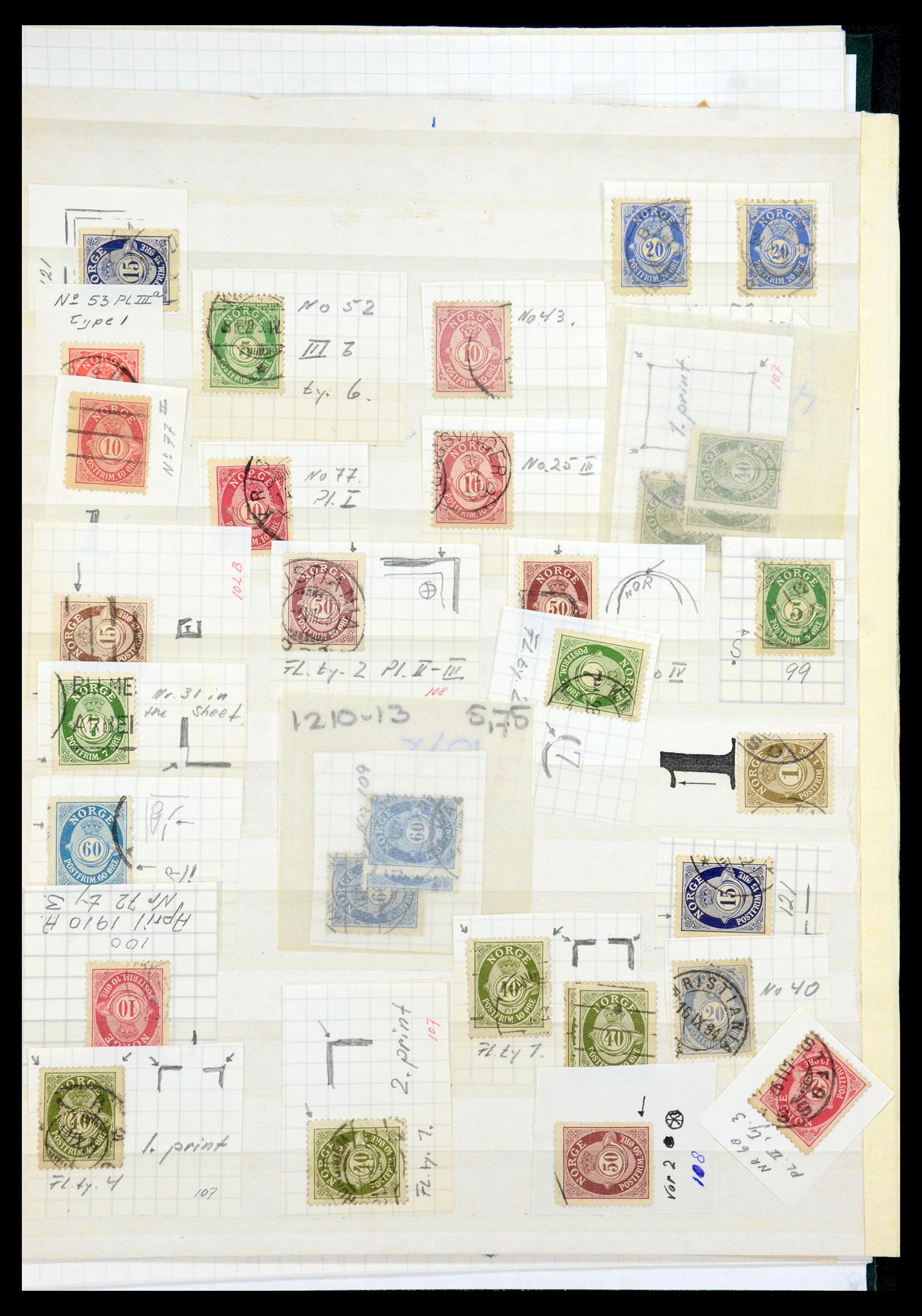 35844 038 - Postzegelverzameling 35844 Noorwegen 1871-2000.