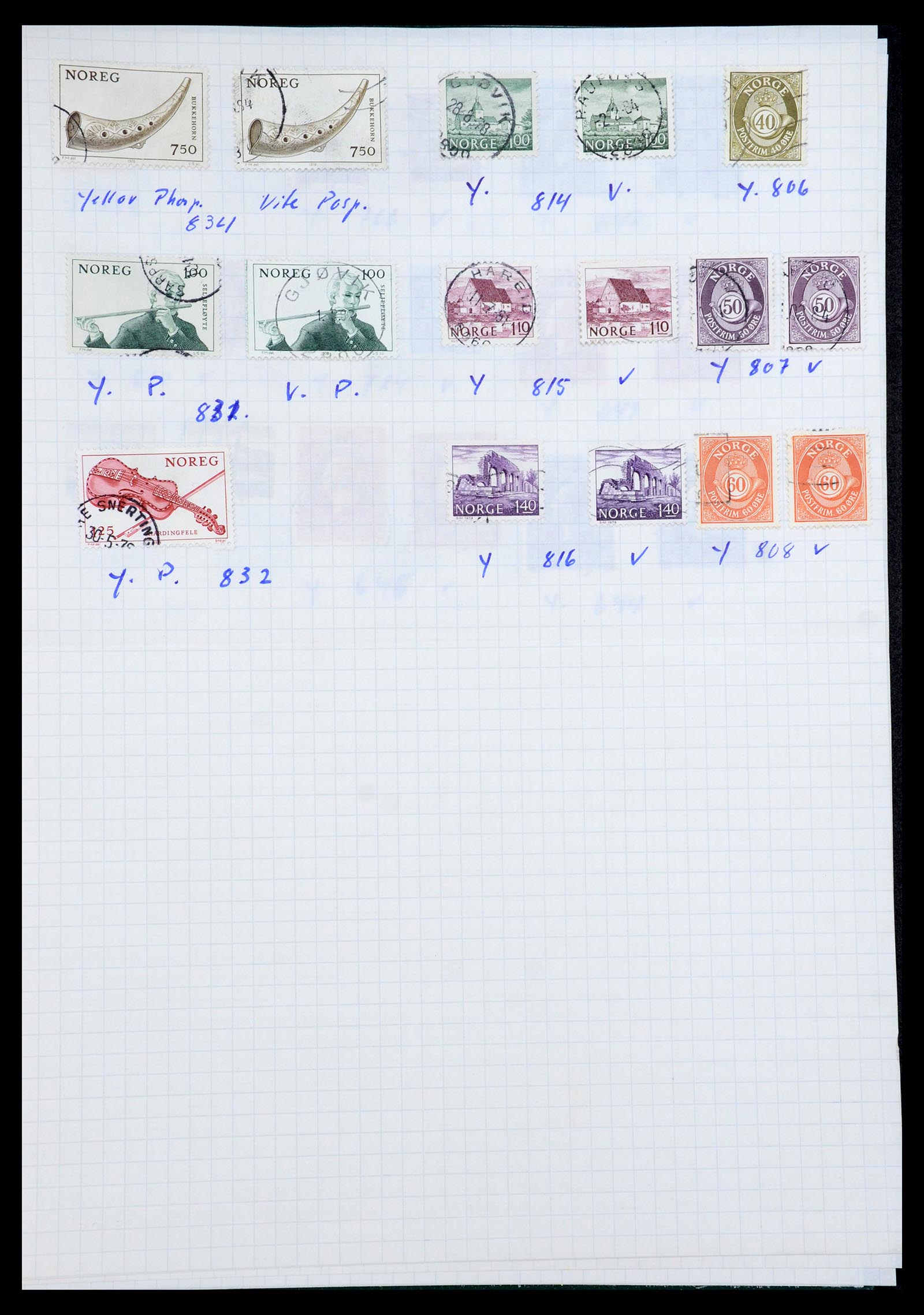 35844 045 - Postzegelverzameling 35844 Noorwegen 1871-2000.