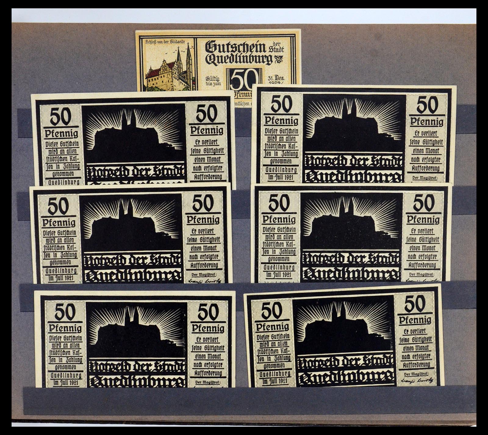 35845 001 - Stamp Collection 35845 Germany emergency money.