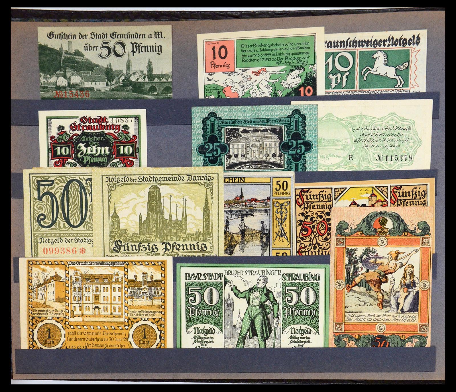 35845 002 - Stamp Collection 35845 Germany emergency money.
