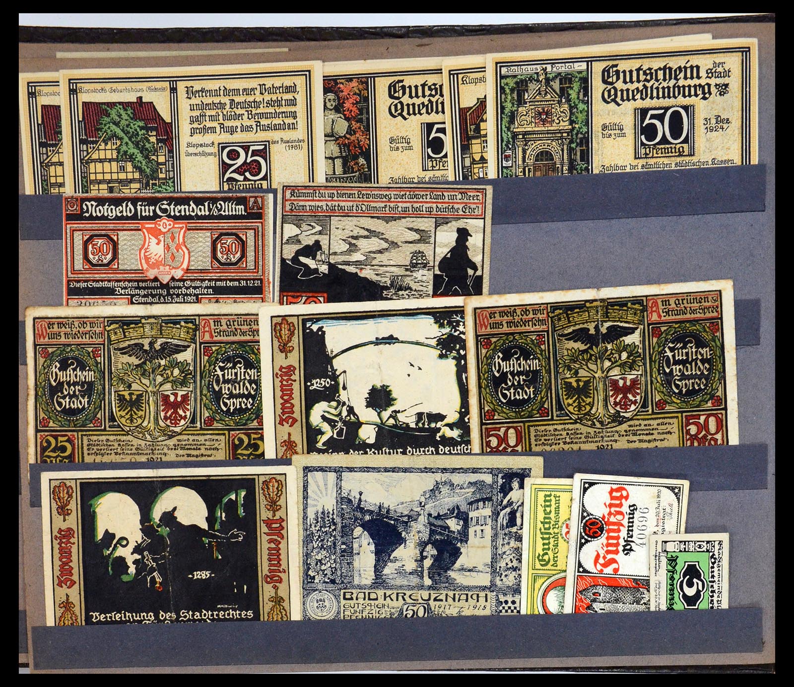 35845 004 - Postzegelverzameling 35845 Duitsland noodgeld.