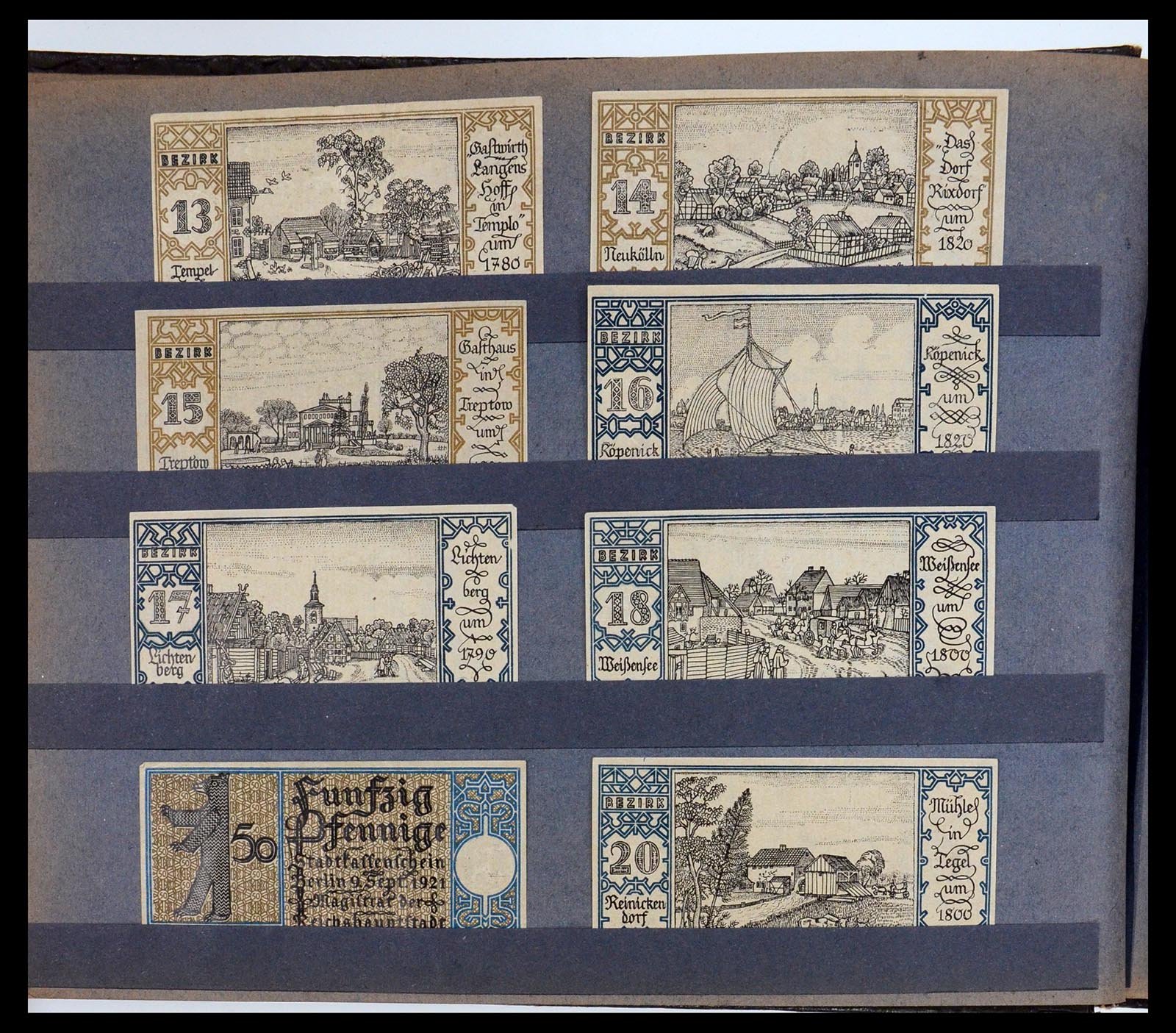 35845 008 - Stamp Collection 35845 Germany emergency money.