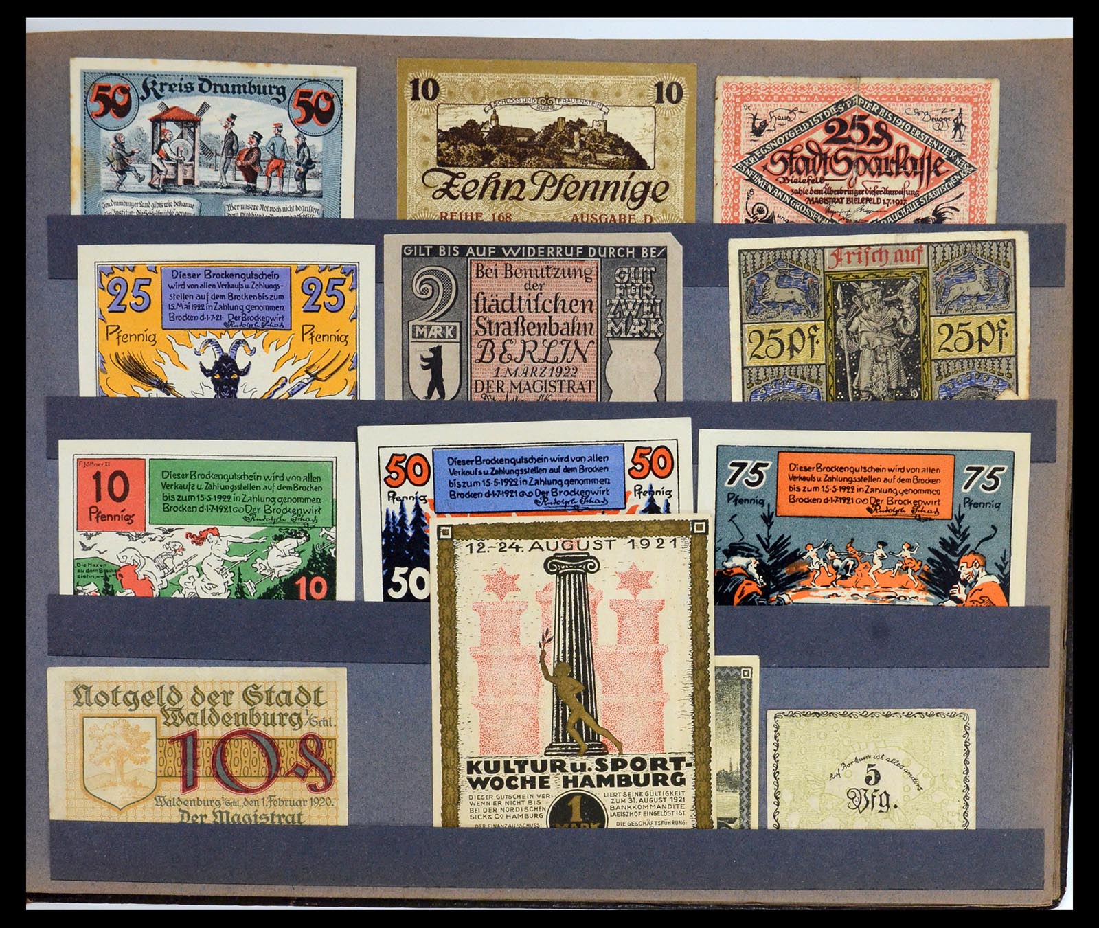 35845 009 - Postzegelverzameling 35845 Duitsland noodgeld.