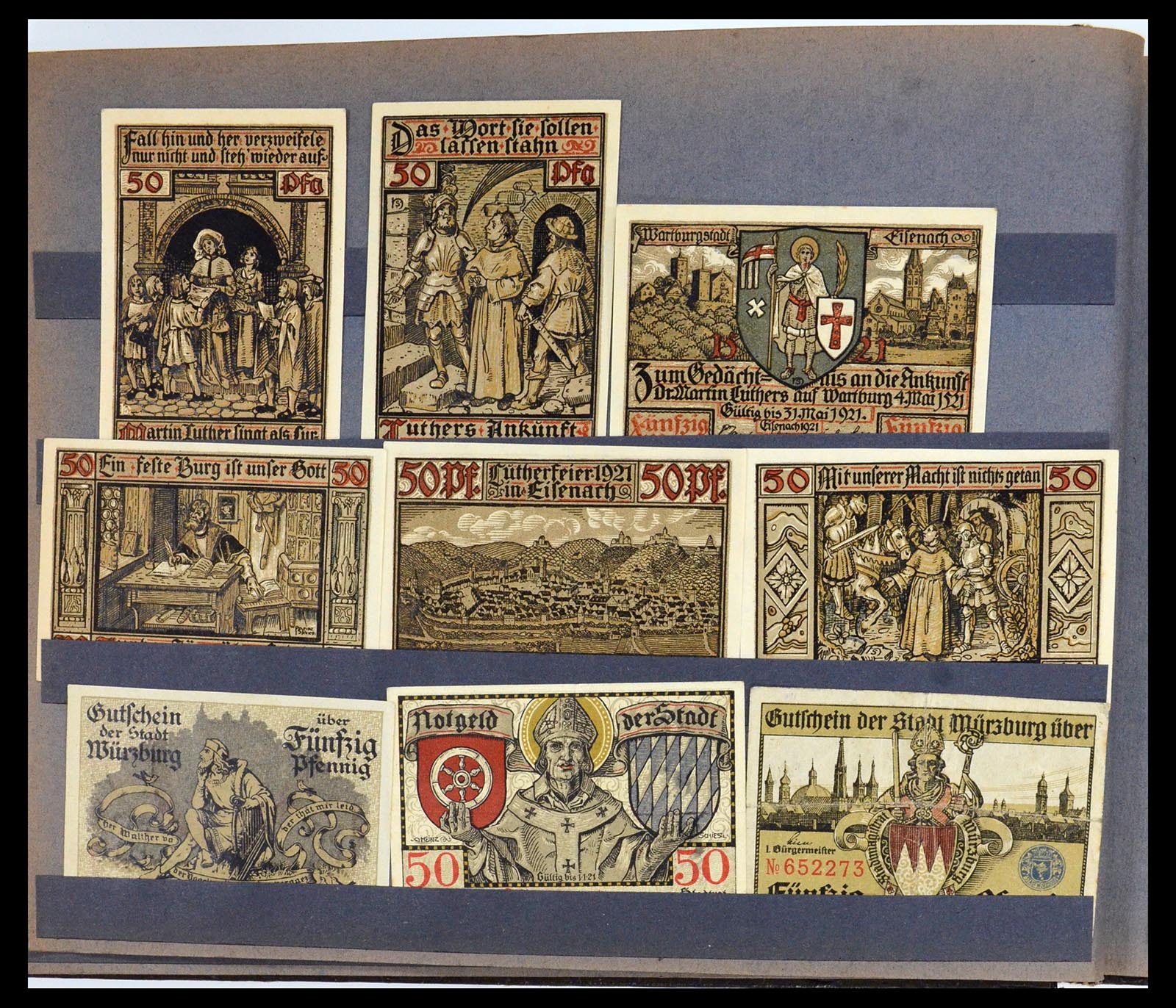 35845 010 - Stamp Collection 35845 Germany emergency money.