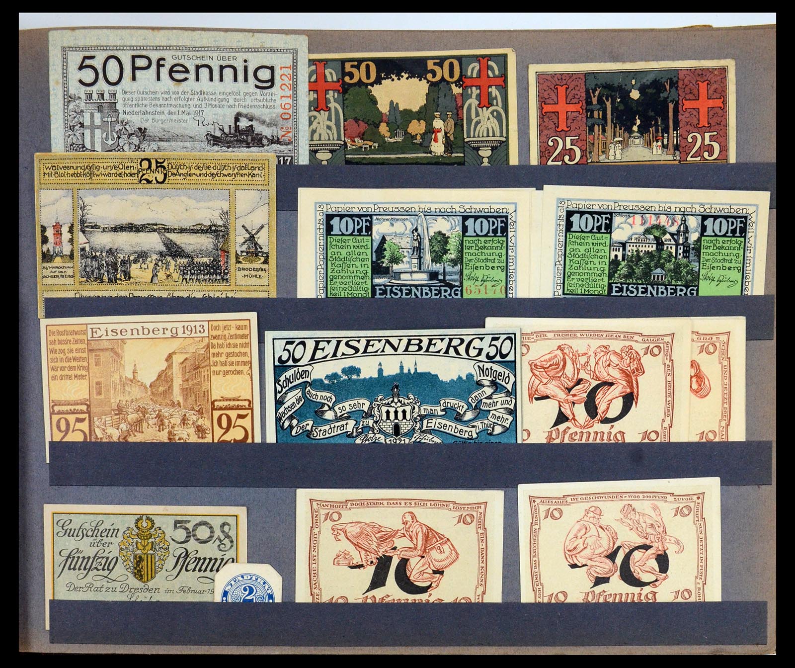 35845 011 - Postzegelverzameling 35845 Duitsland noodgeld.