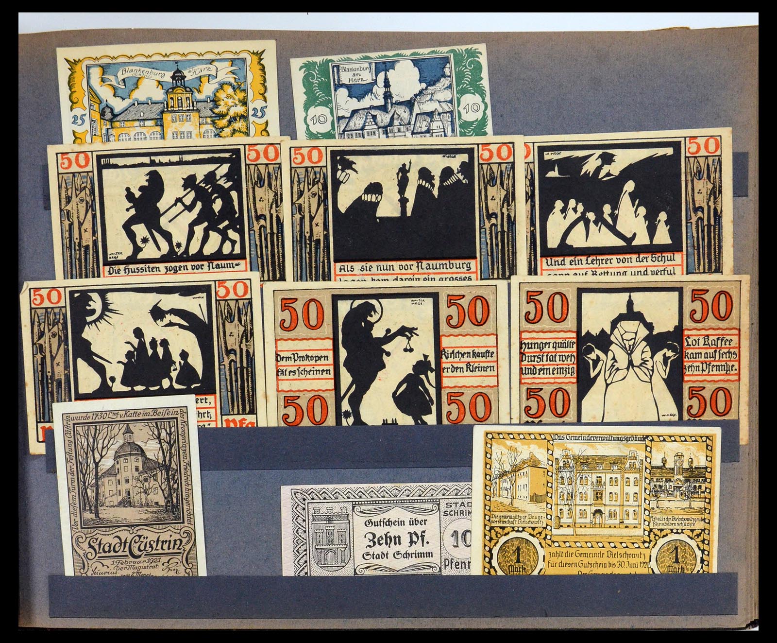 35845 013 - Stamp Collection 35845 Germany emergency money.