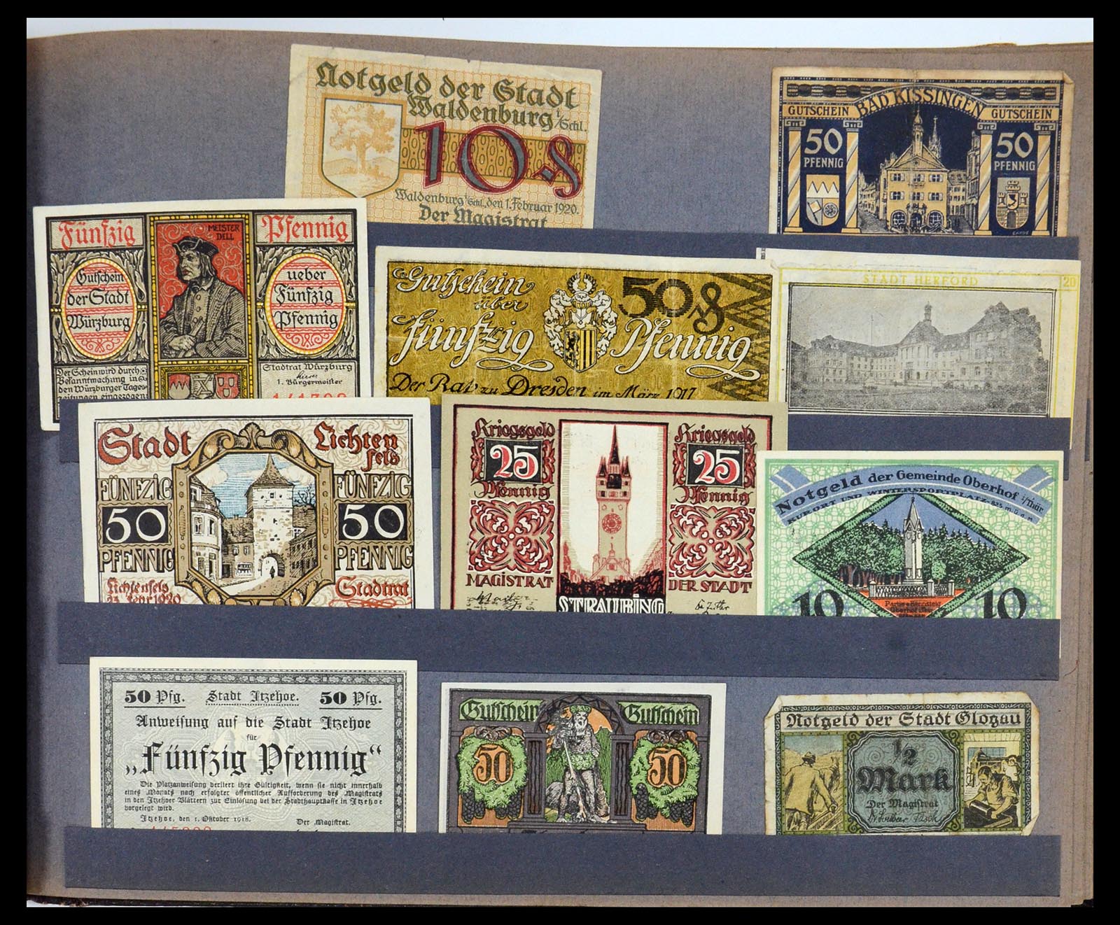 35845 015 - Postzegelverzameling 35845 Duitsland noodgeld.