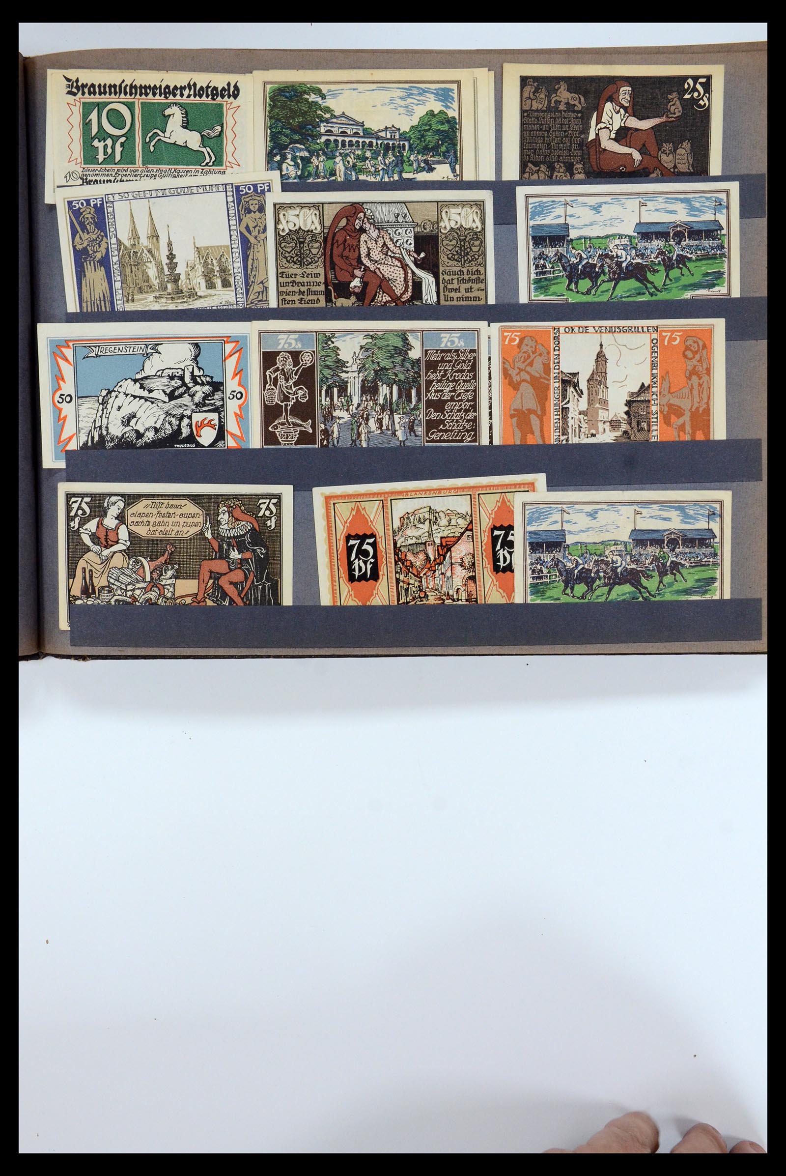 35845 019 - Postzegelverzameling 35845 Duitsland noodgeld.