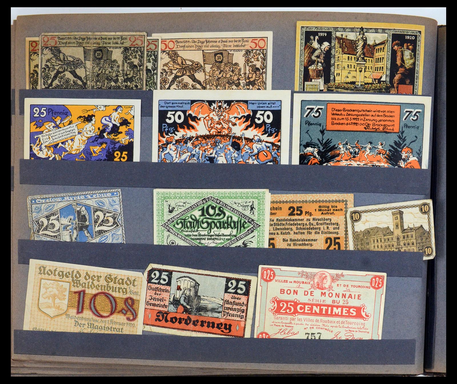 35845 020 - Postzegelverzameling 35845 Duitsland noodgeld.