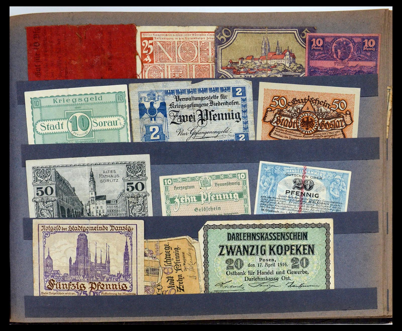 35845 021 - Stamp Collection 35845 Germany emergency money.
