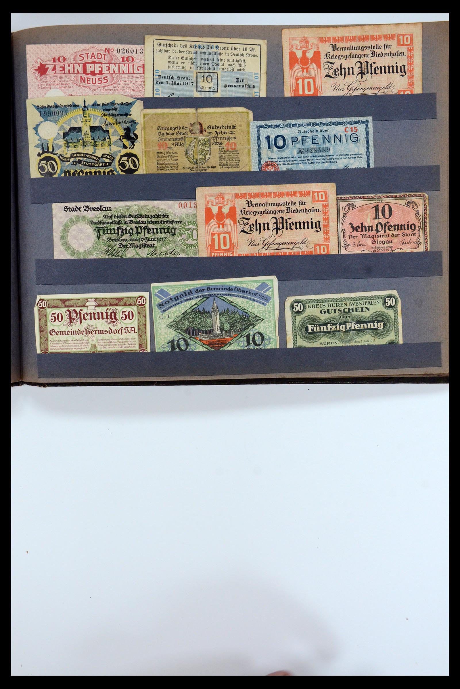 35845 023 - Postzegelverzameling 35845 Duitsland noodgeld.