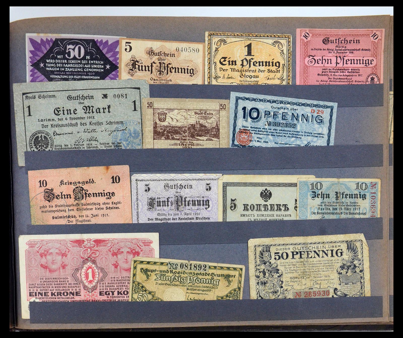 35845 025 - Postzegelverzameling 35845 Duitsland noodgeld.