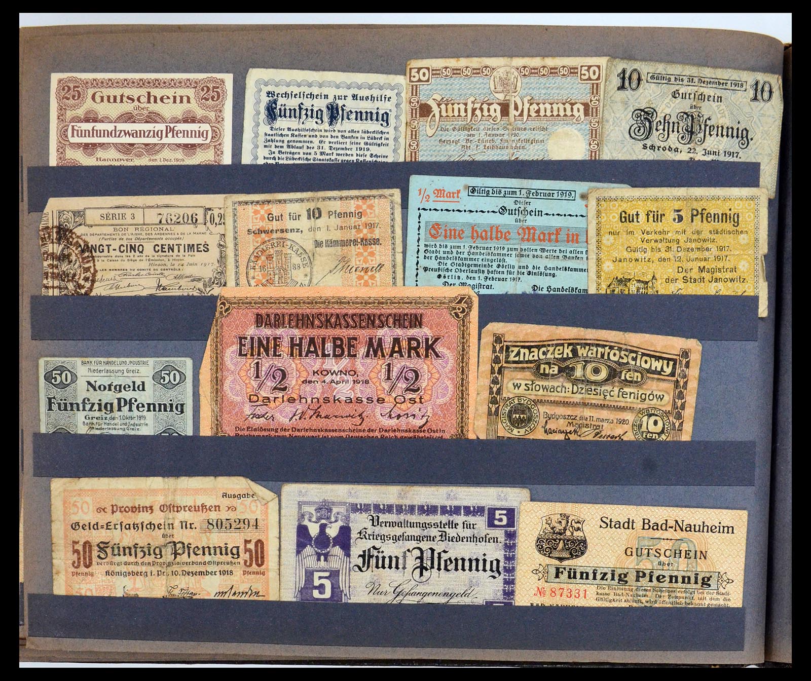 35845 026 - Postzegelverzameling 35845 Duitsland noodgeld.