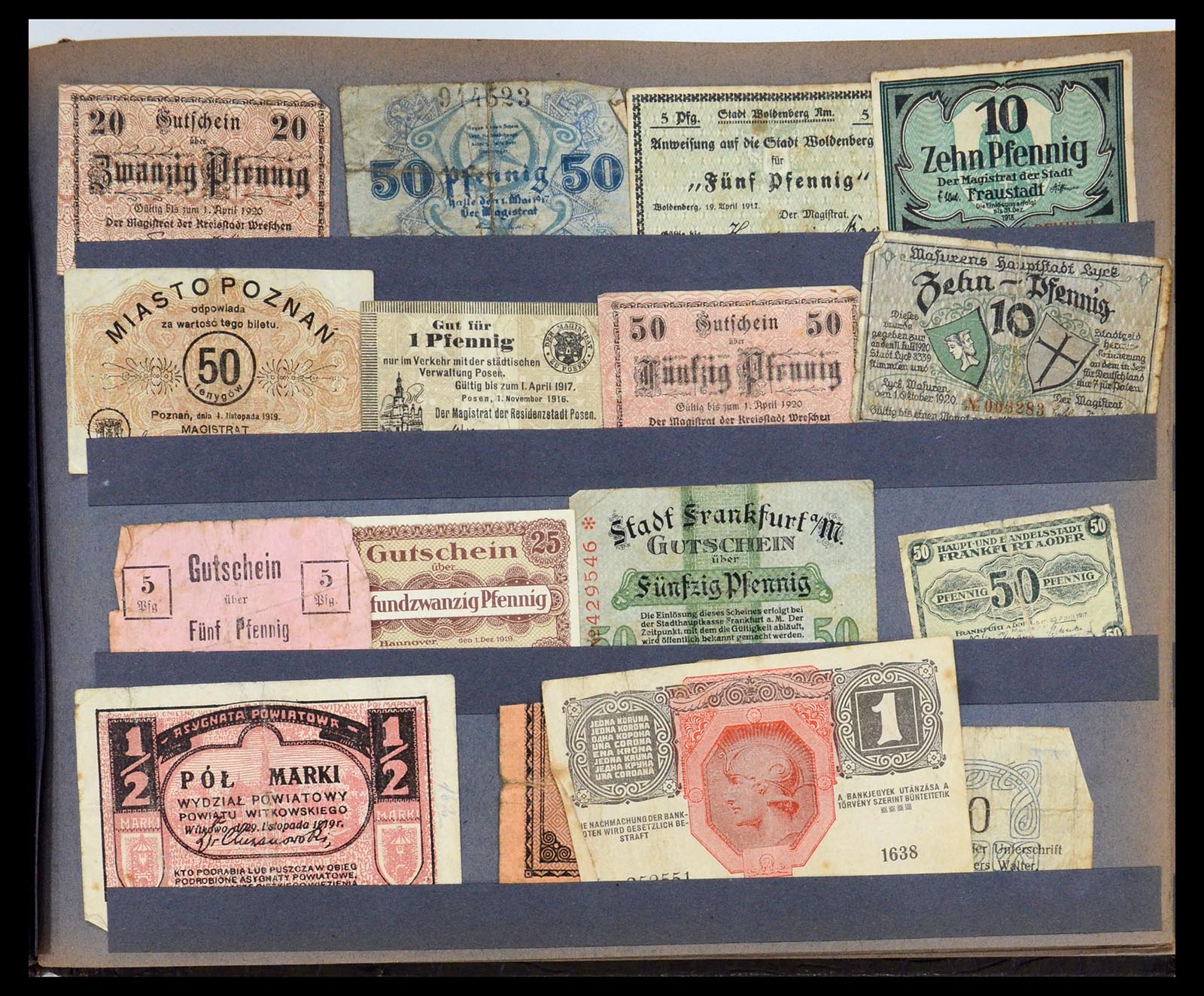 35845 029 - Stamp Collection 35845 Germany emergency money.