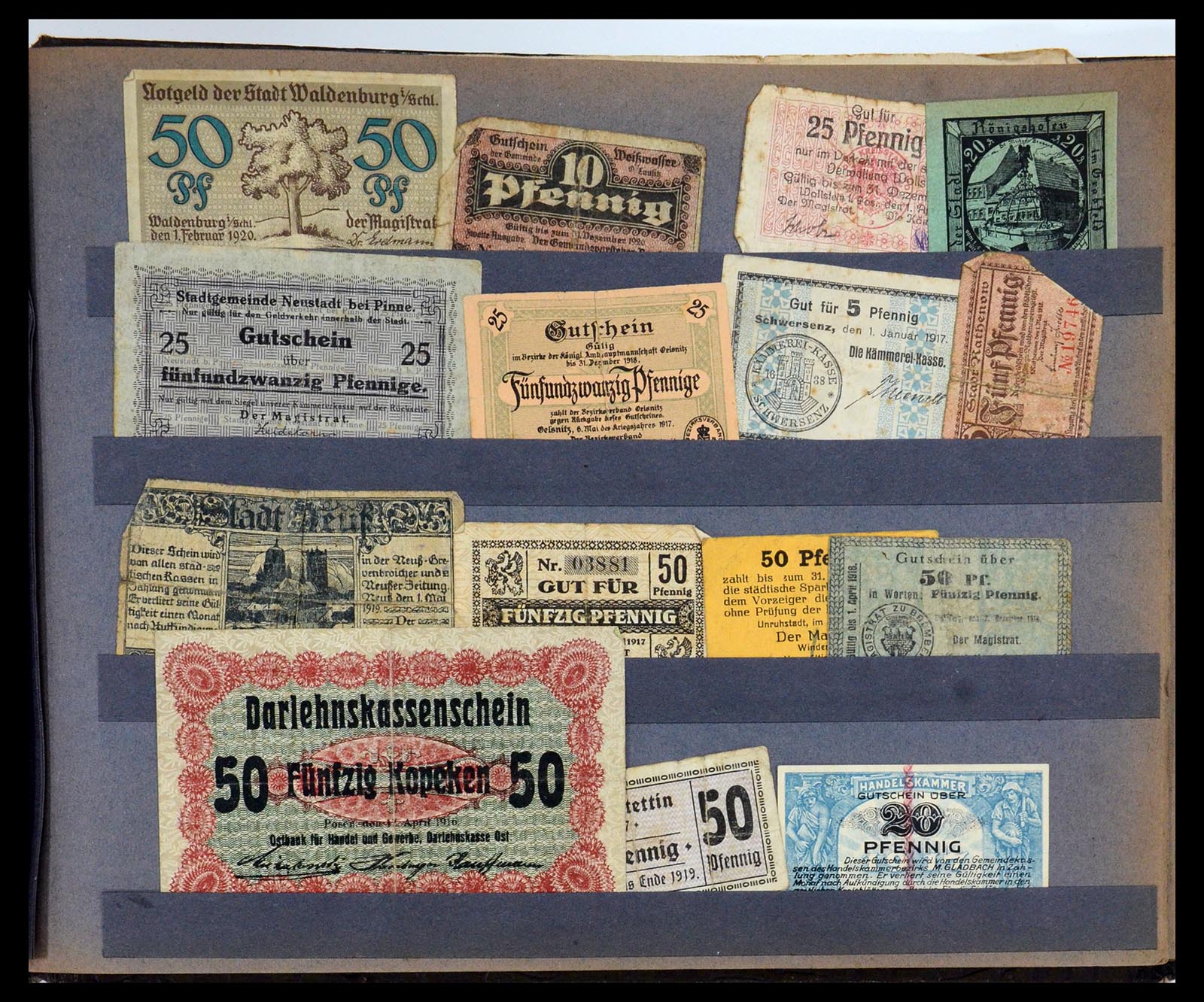 35845 033 - Stamp Collection 35845 Germany emergency money.