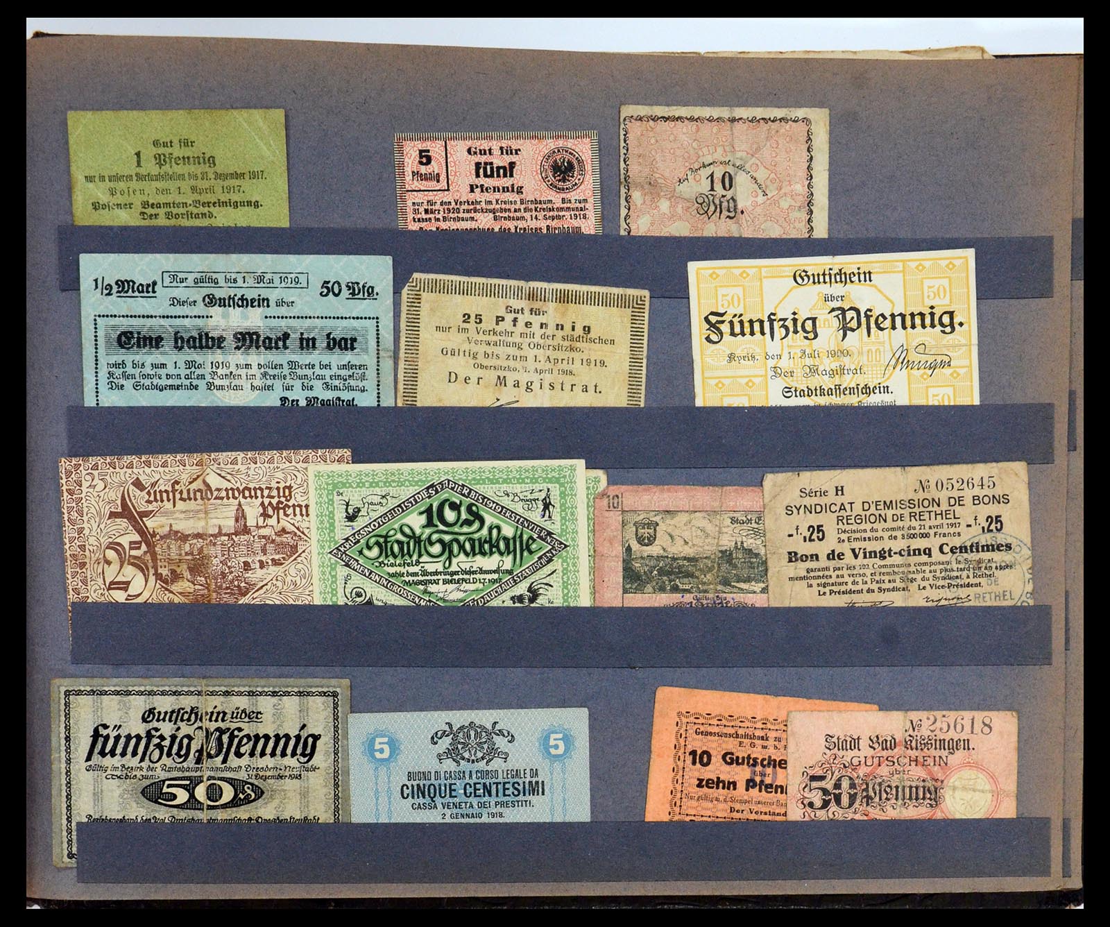 35845 034 - Stamp Collection 35845 Germany emergency money.