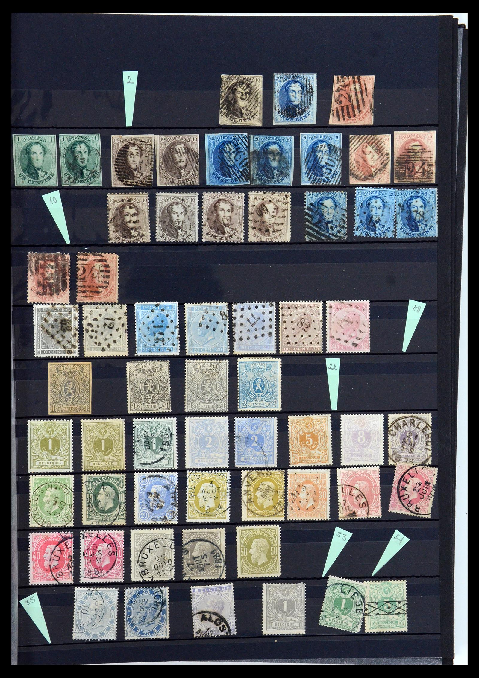 35847 001 - Stamp Collection 35847 Belgium 1849-1974.