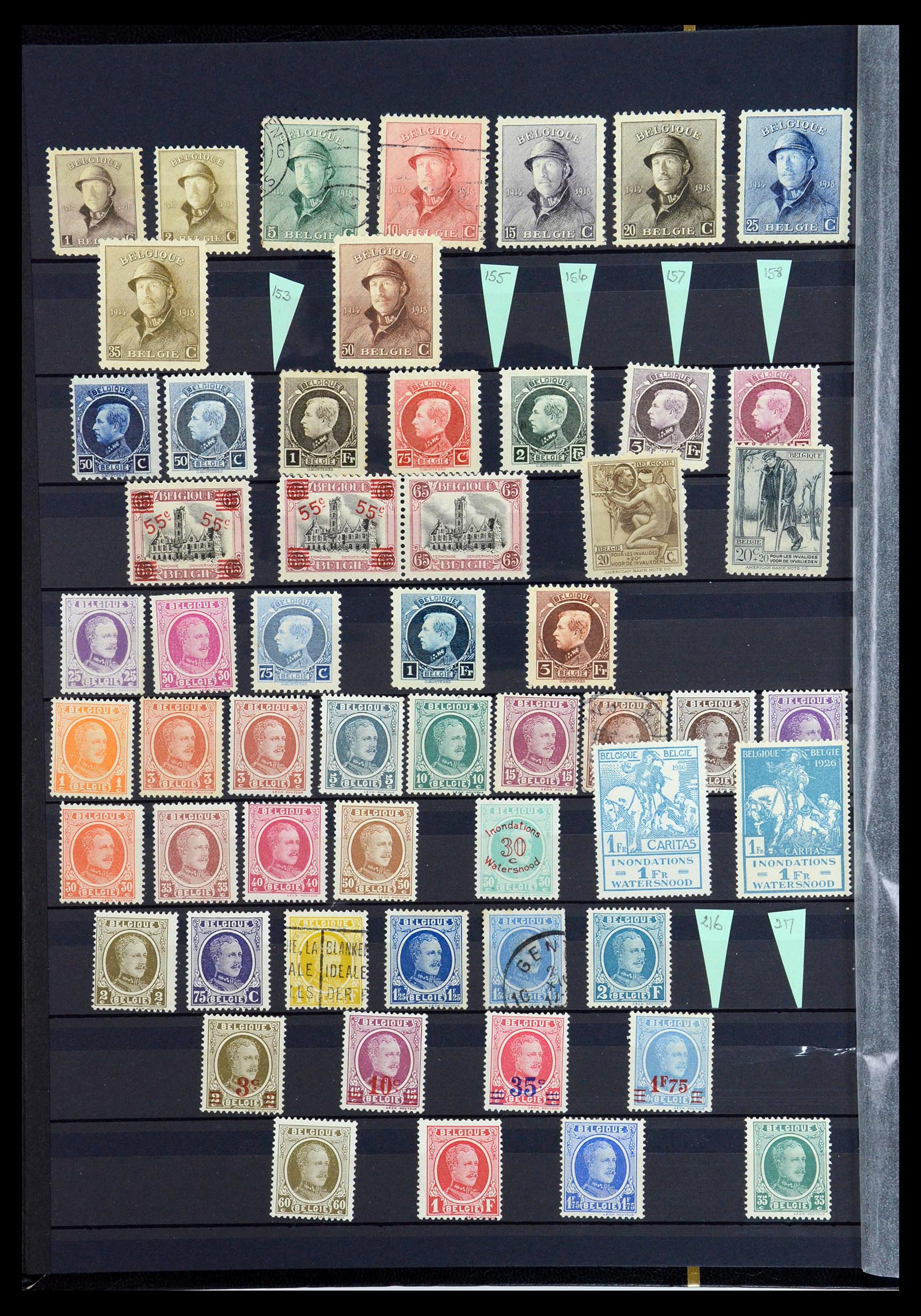35847 004 - Stamp Collection 35847 Belgium 1849-1974.