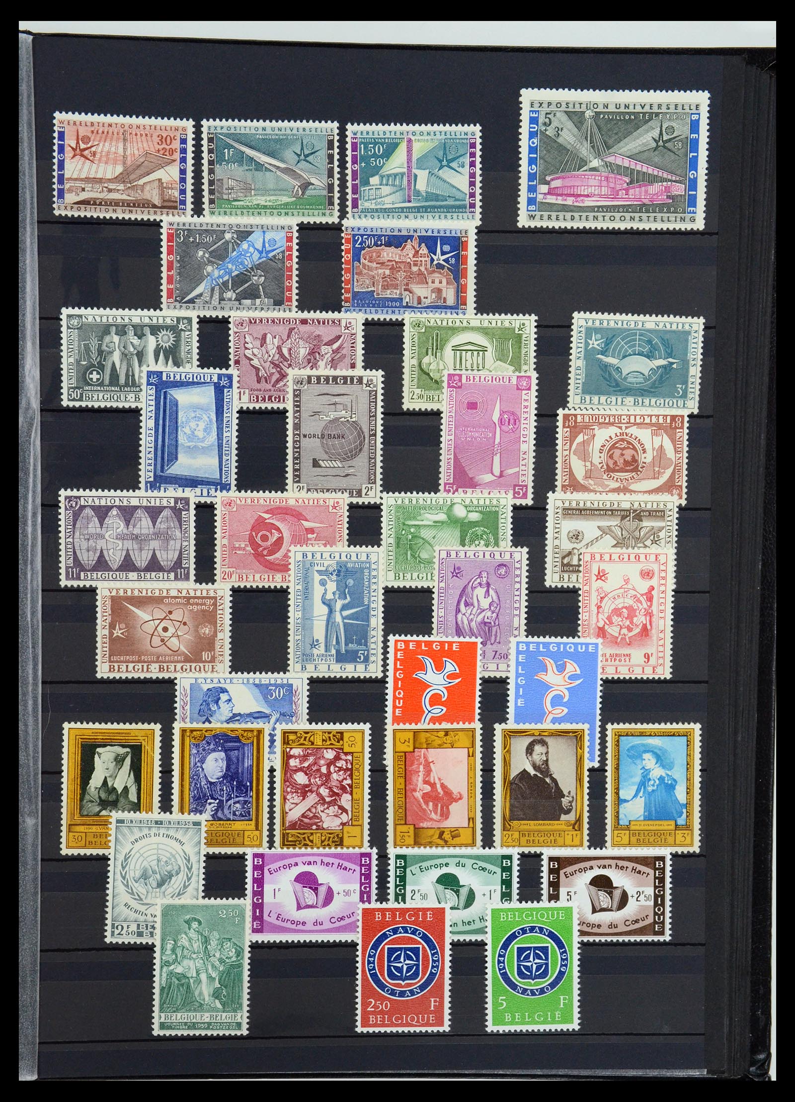 35847 030 - Stamp Collection 35847 Belgium 1849-1974.