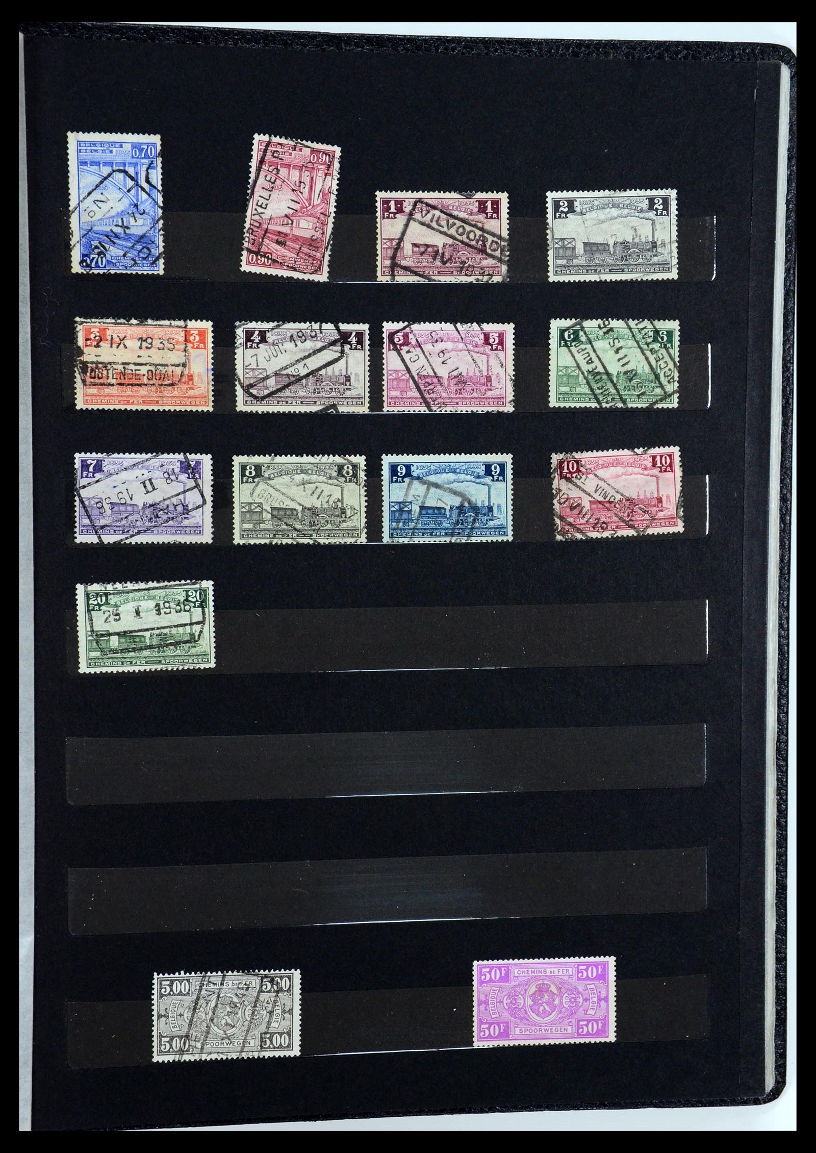 35847 070 - Stamp Collection 35847 Belgium 1849-1974.