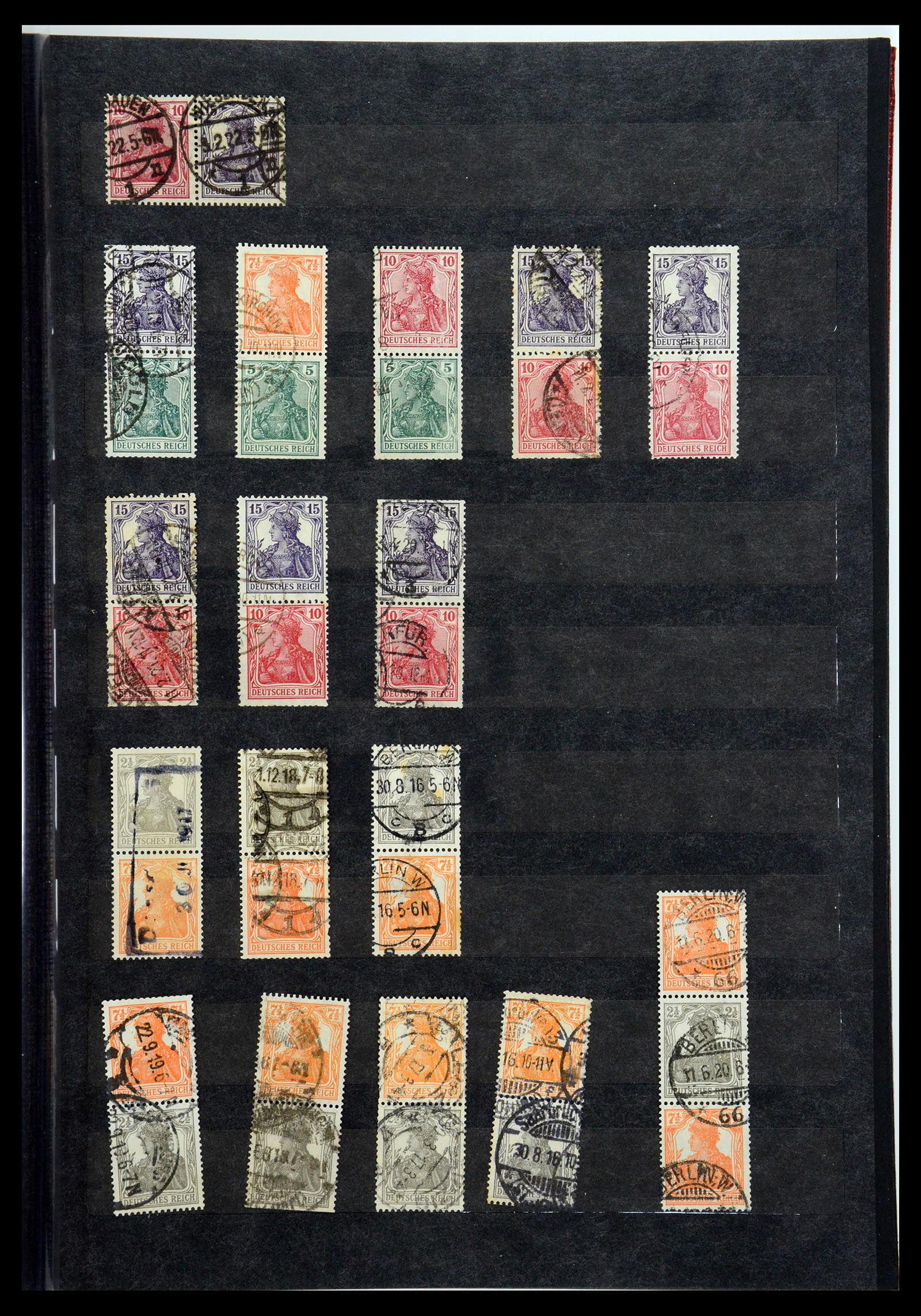 35848 001 - Postzegelverzameling 35848 Duitse Rijk combinaties 1916-1941.