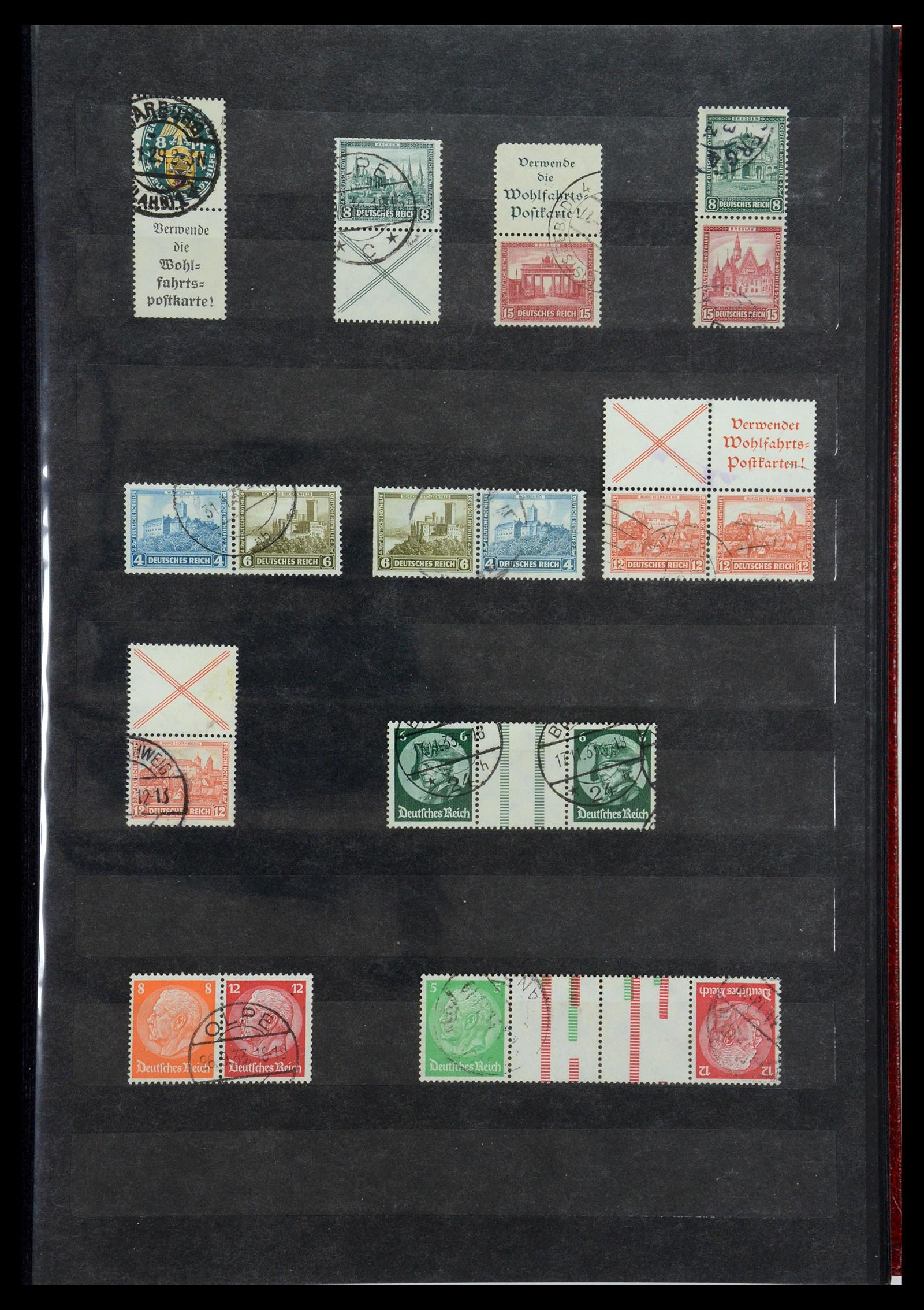 35848 003 - Stamp Collection 35848 German Reich combinations 1916-1941.