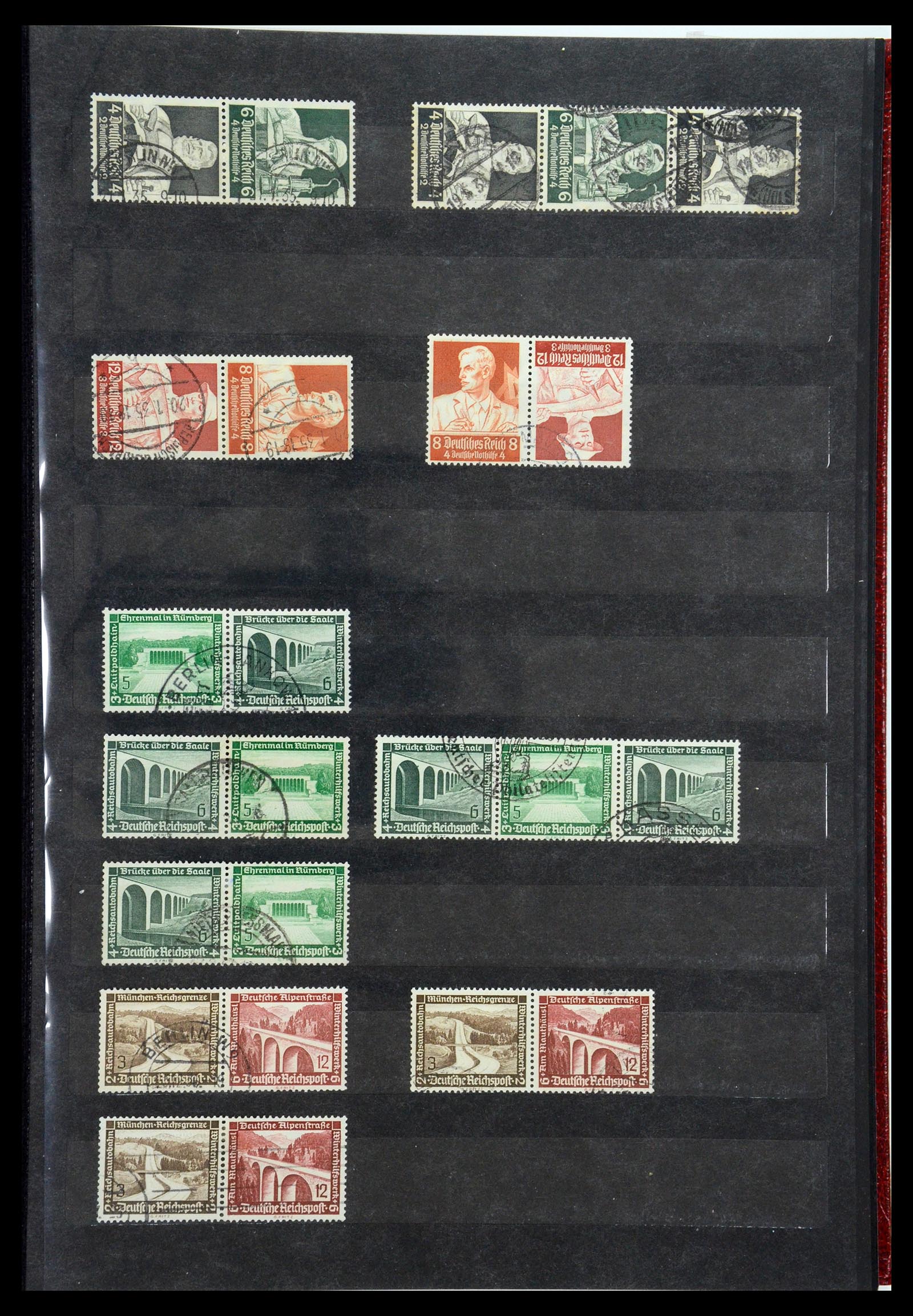 35848 005 - Postzegelverzameling 35848 Duitse Rijk combinaties 1916-1941.