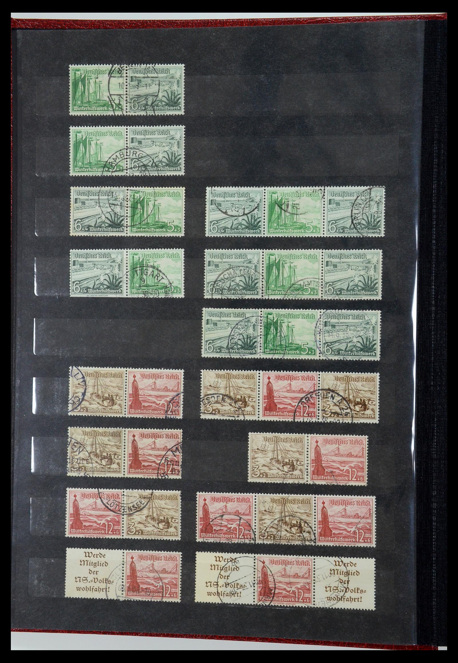 35848 006 - Stamp Collection 35848 German Reich combinations 1916-1941.