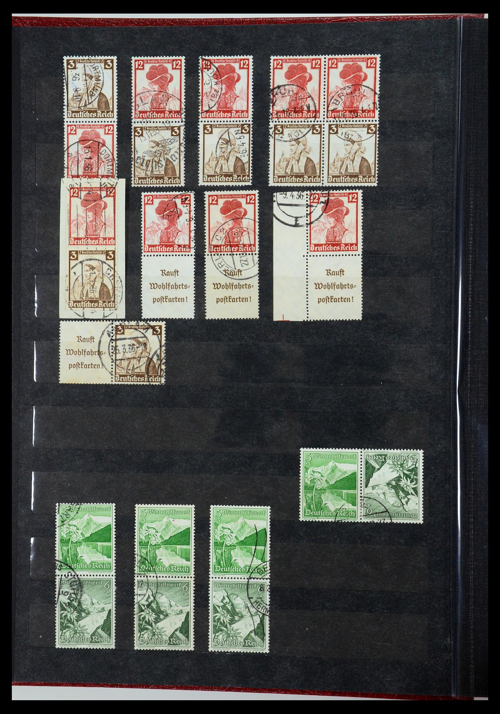 35848 008 - Postzegelverzameling 35848 Duitse Rijk combinaties 1916-1941.