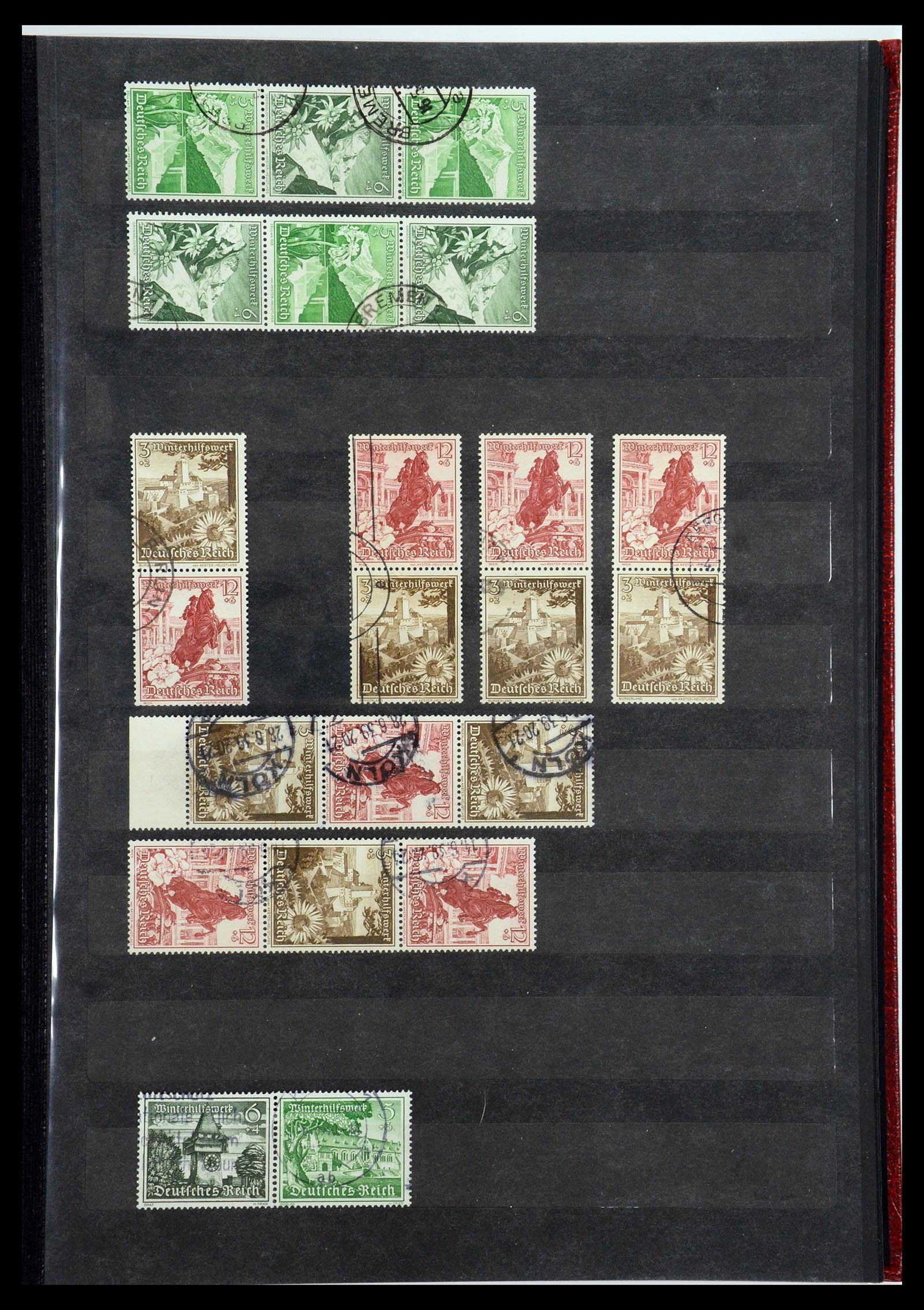 35848 009 - Stamp Collection 35848 German Reich combinations 1916-1941.