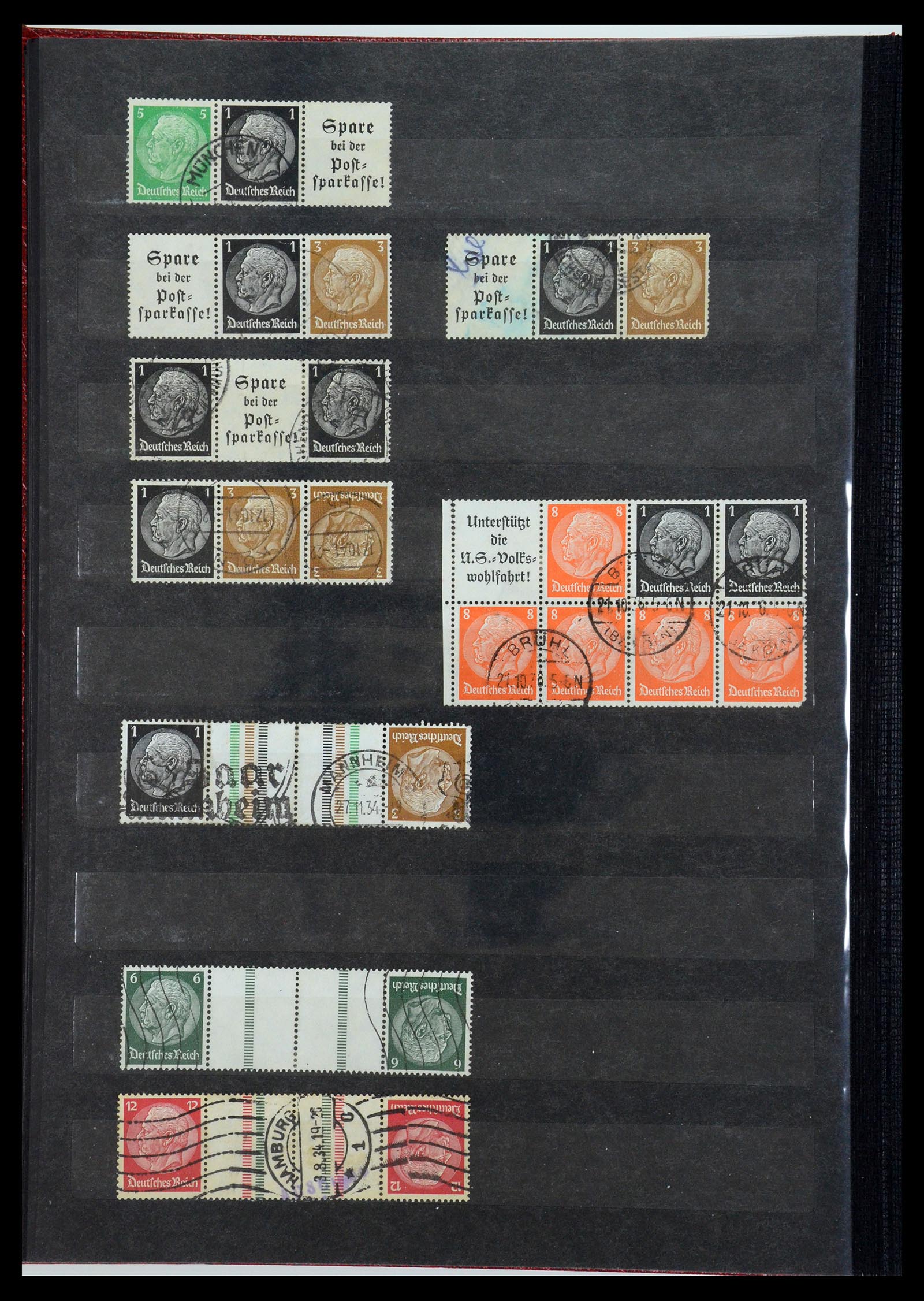 35848 016 - Stamp Collection 35848 German Reich combinations 1916-1941.