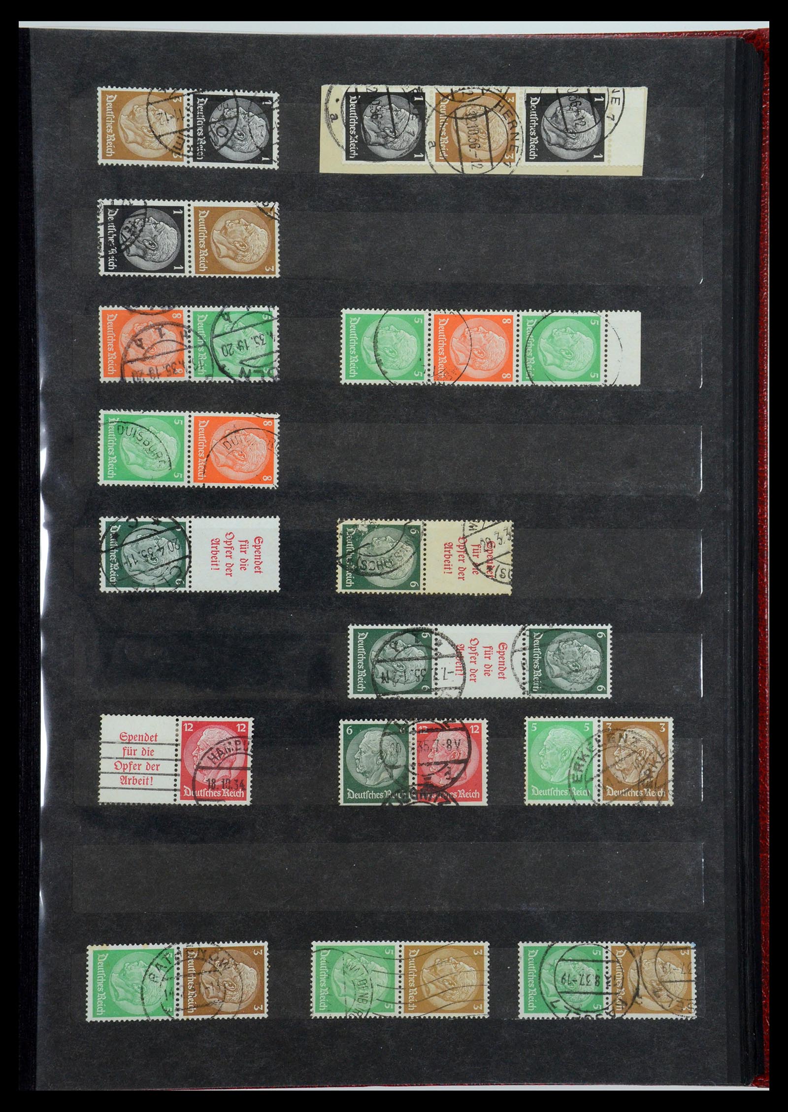 35848 017 - Stamp Collection 35848 German Reich combinations 1916-1941.
