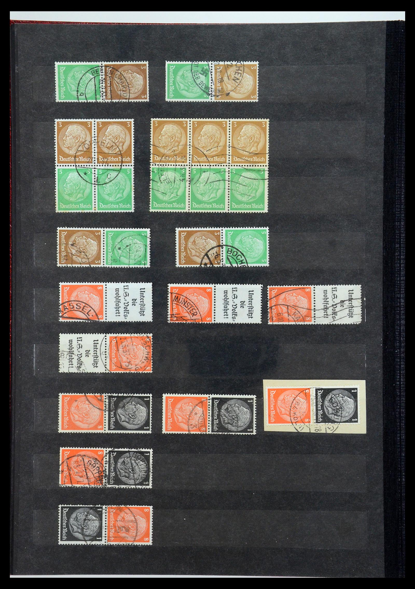 35848 018 - Stamp Collection 35848 German Reich combinations 1916-1941.