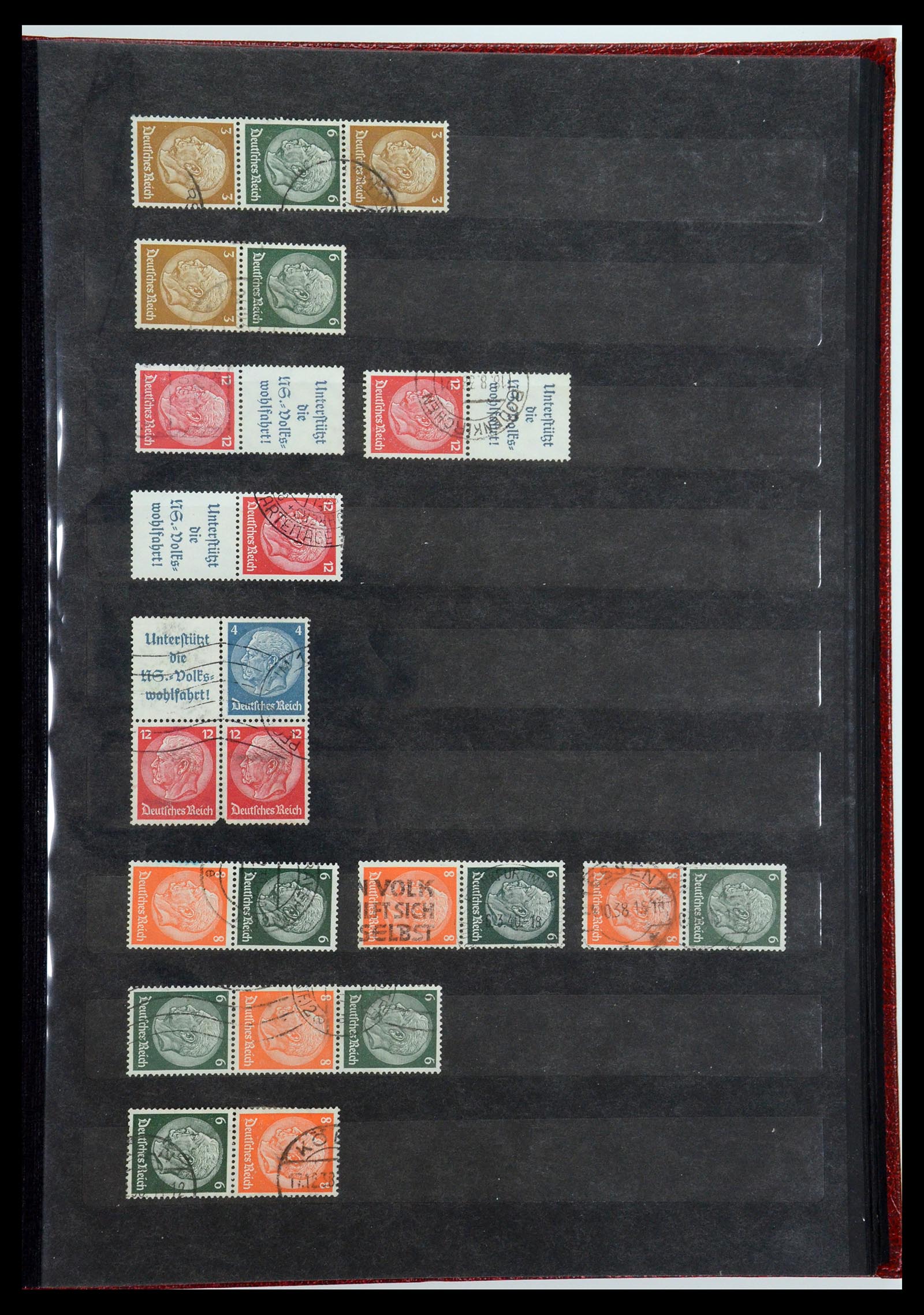 35848 021 - Stamp Collection 35848 German Reich combinations 1916-1941.