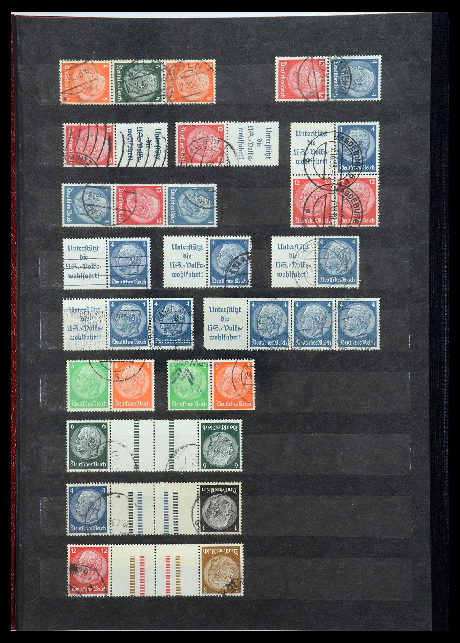 35848 022 - Stamp Collection 35848 German Reich combinations 1916-1941.
